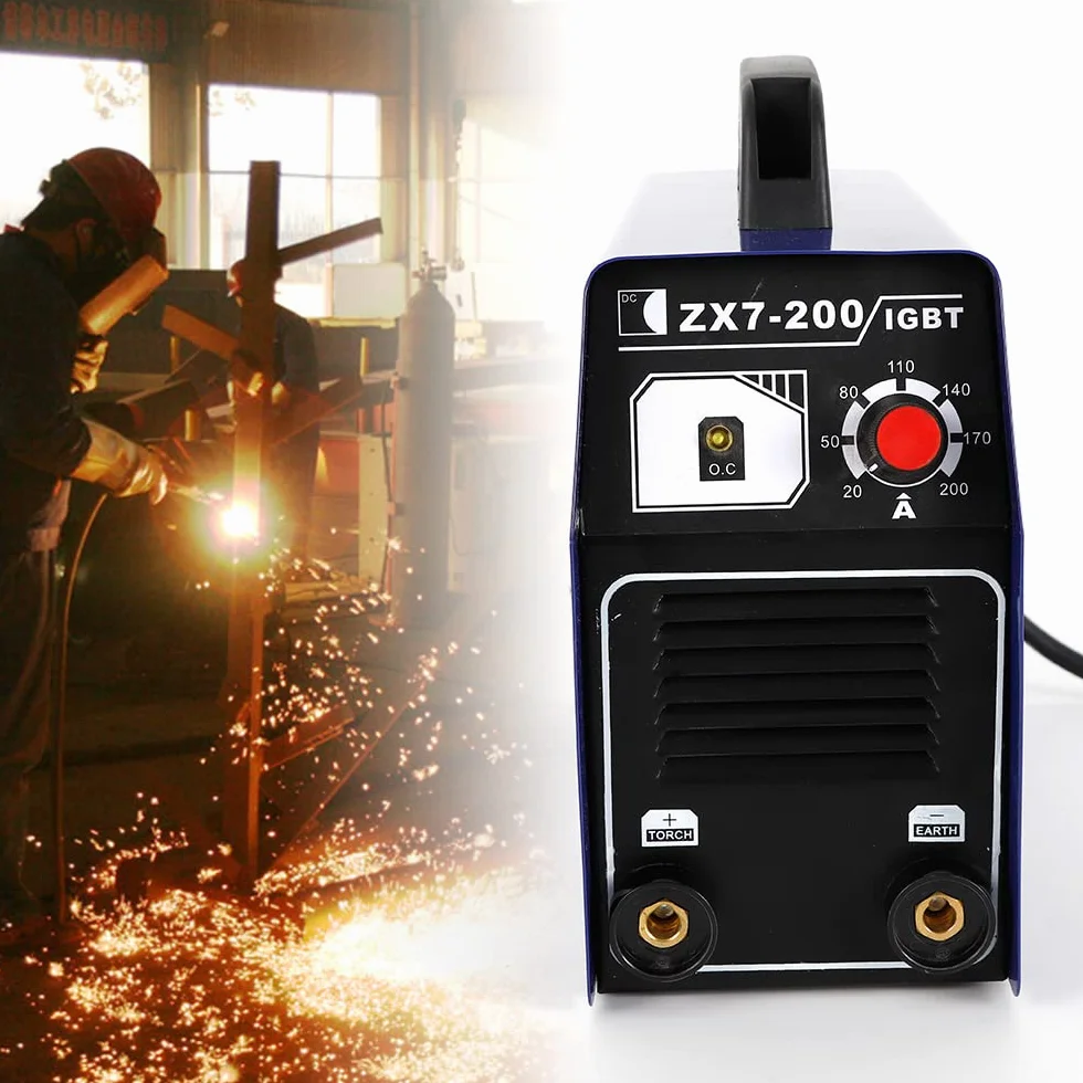Elektryczna spawarka inwerterowa IGBT 220 V MMA zestaw IP21S spawarka jednofazowa – dane techniczne: 20-120 A, elektrody 1-2,5 mm, 7,7 kVA, IP21S