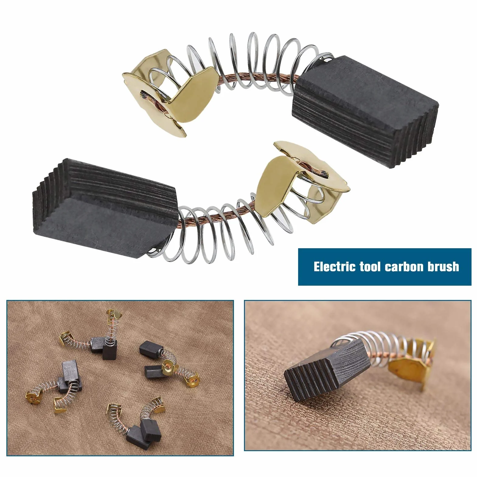 4 pary szczotki węglowe do silnika CB103 6 x 10 x 16 mm kompatybilne z HM0810 181030 części zamienne do narzędzi elektrycznych