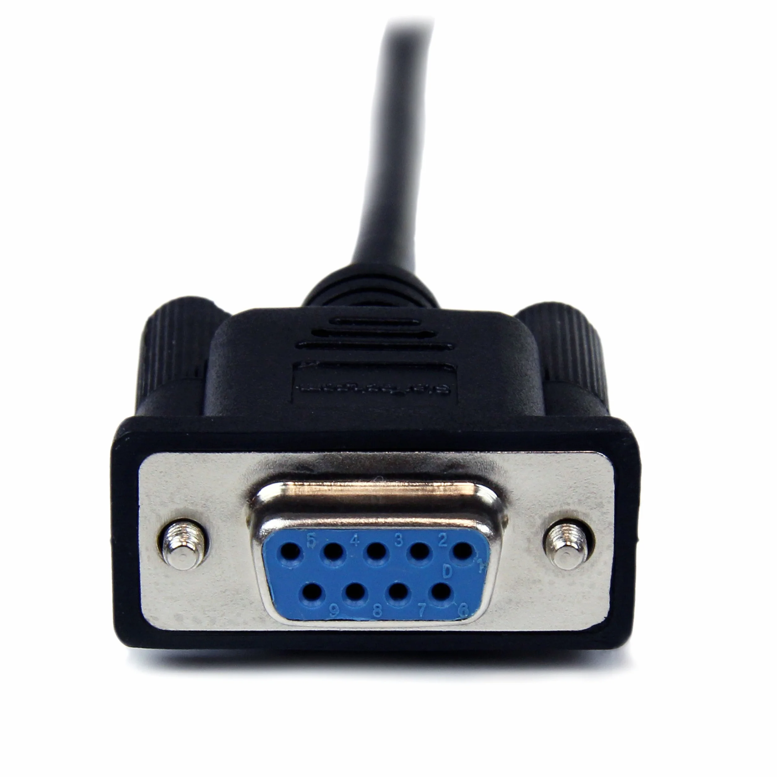 StarTech. com 2 m szeregowy DB9 RS-232 kabel modemu zerowego - czarny - wtyczka/gniazdo - 9-pinowy kabel modemu zerowego