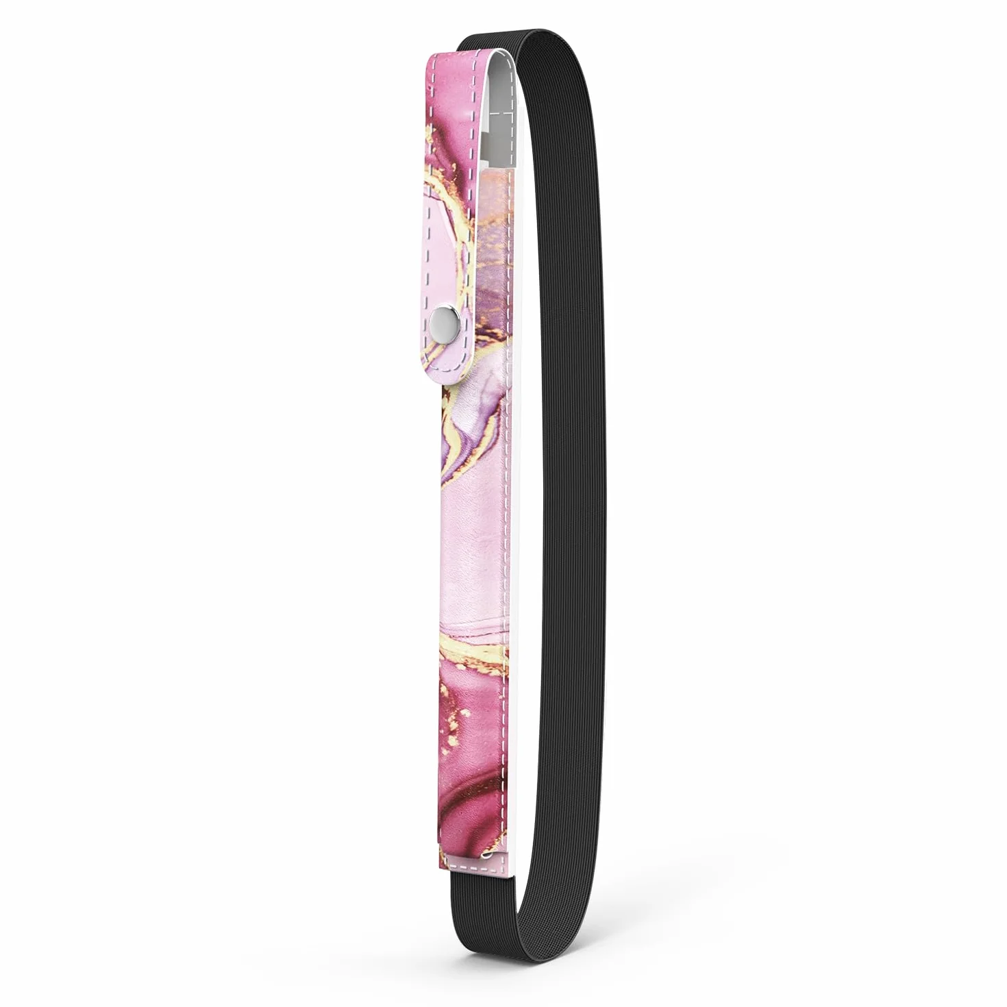 MoKo Apple Pencil Pro Holder PU Leather iPad Pencil Sleeve with Buckle Elastic Band