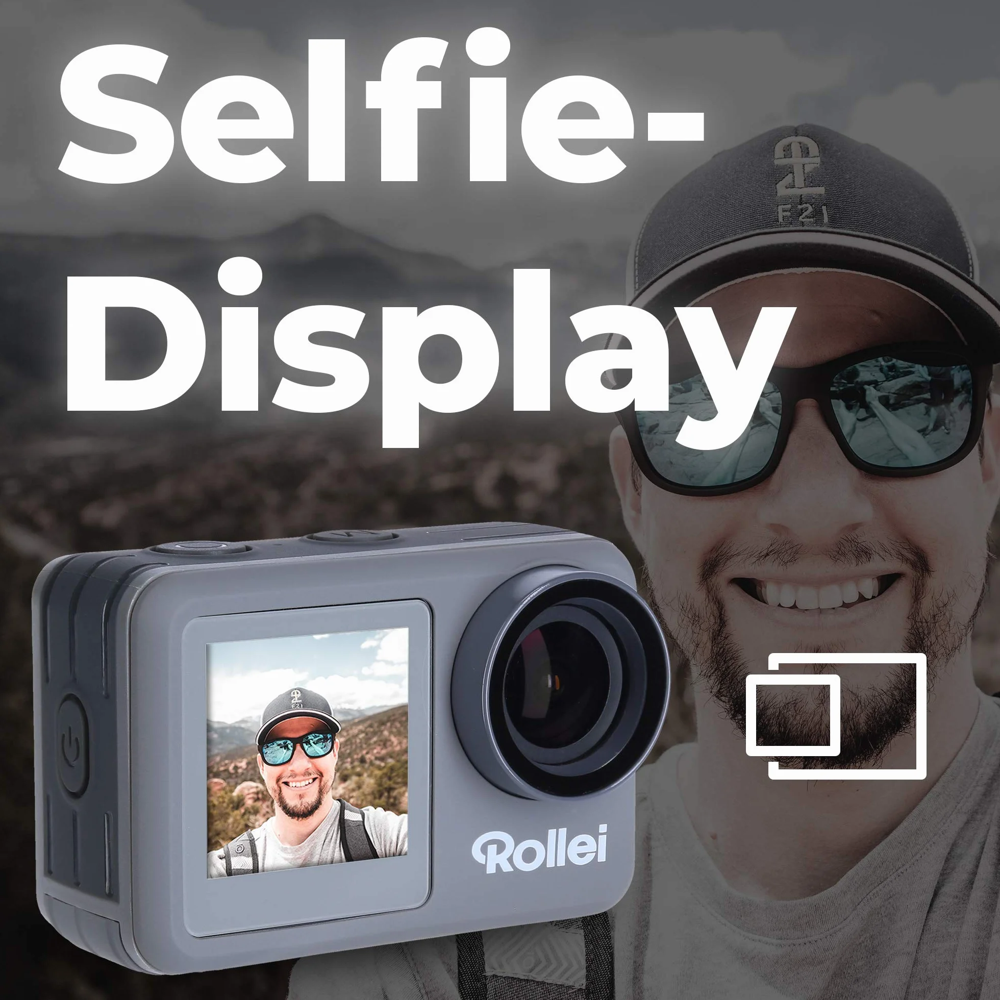 Rollei Action Cam 9s Plus 4K 60fps wodoodporna do 10m z wyświetlaczem selfie