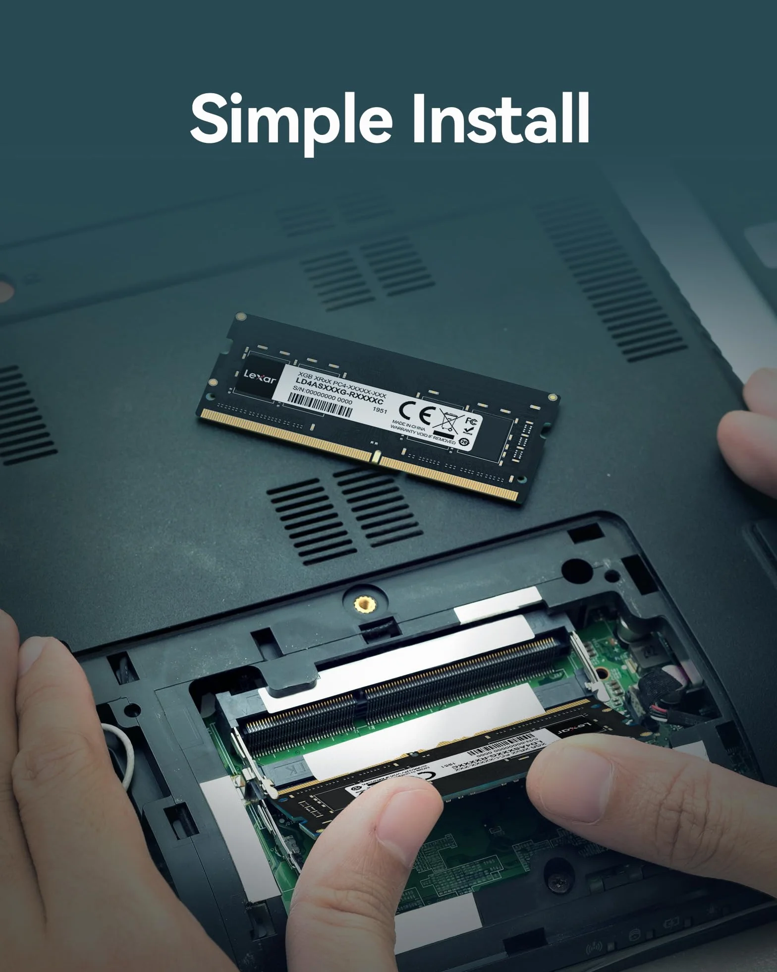 Lexar 16 GB DDR4 RAM 3200 MHz 260-pin SODIMM do laptopa