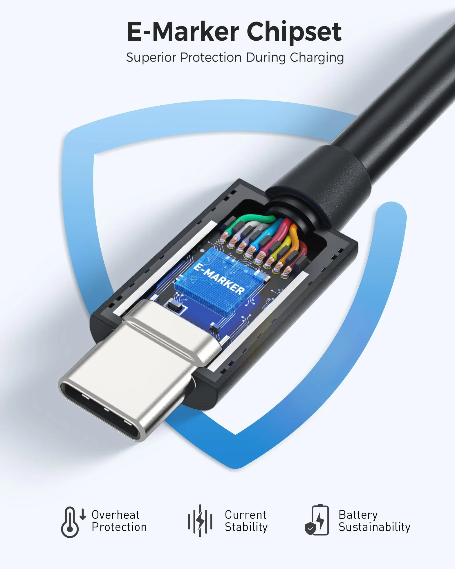 Certyfikowany kabel USB4 Thunderbolt 4 40 Gb/s 8K 100 W 0,8 m