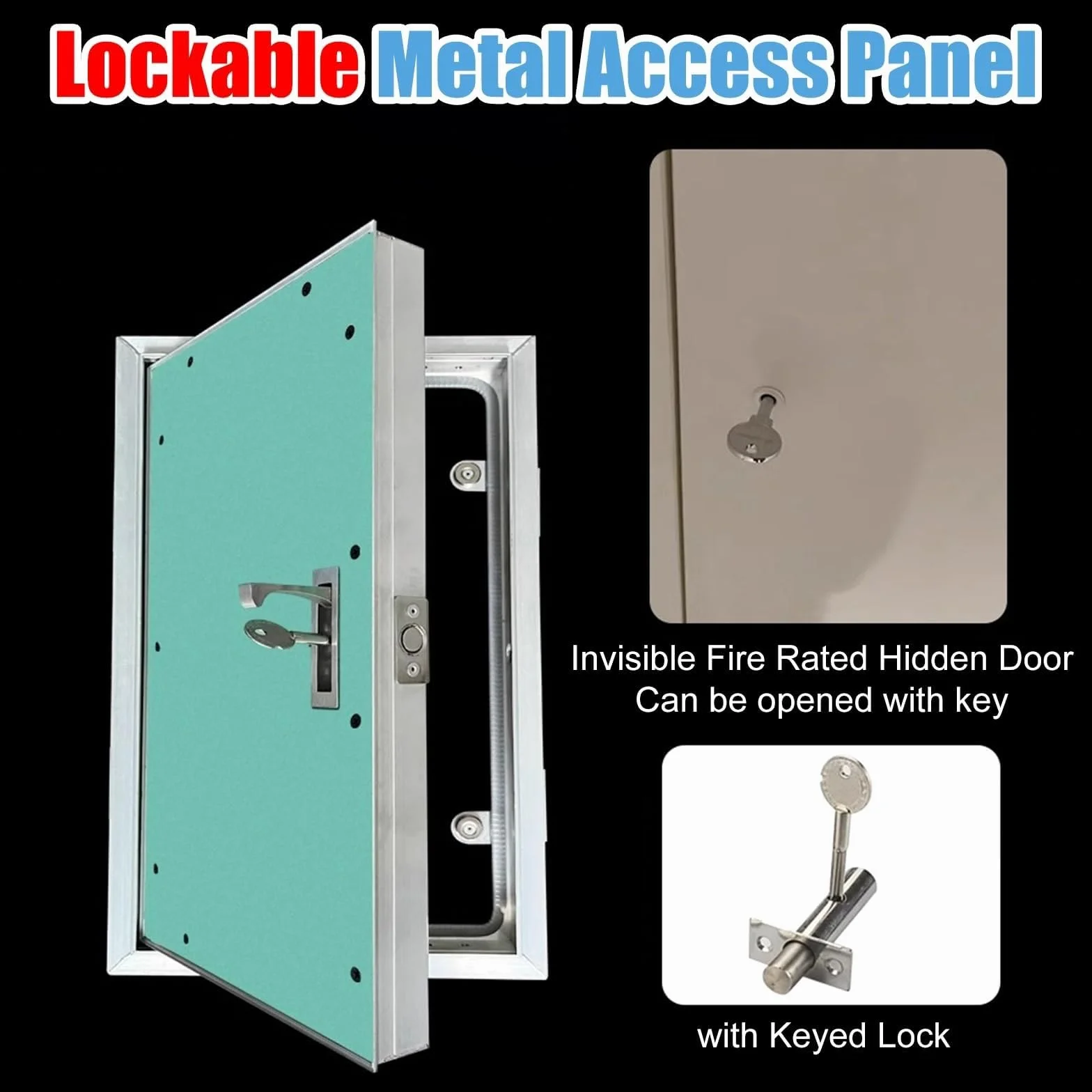 Panel dostępu do montażu podtynkowego 18 x 20 do płyt kartonowo-gipsowych, metalowych drzwi wejściowych do szpitali, szkół i hoteli, trwała płyta osłonowa z wykończeniem płyt gipsowo-kartonowych, 460
