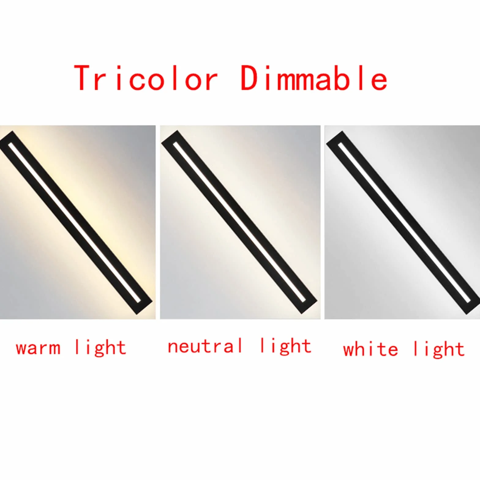 Lampa ścienna LED do wnętrz, długa taśma, aluminium, ciepła biel, neutralna biel, zimna biel, do salonu, hotelu