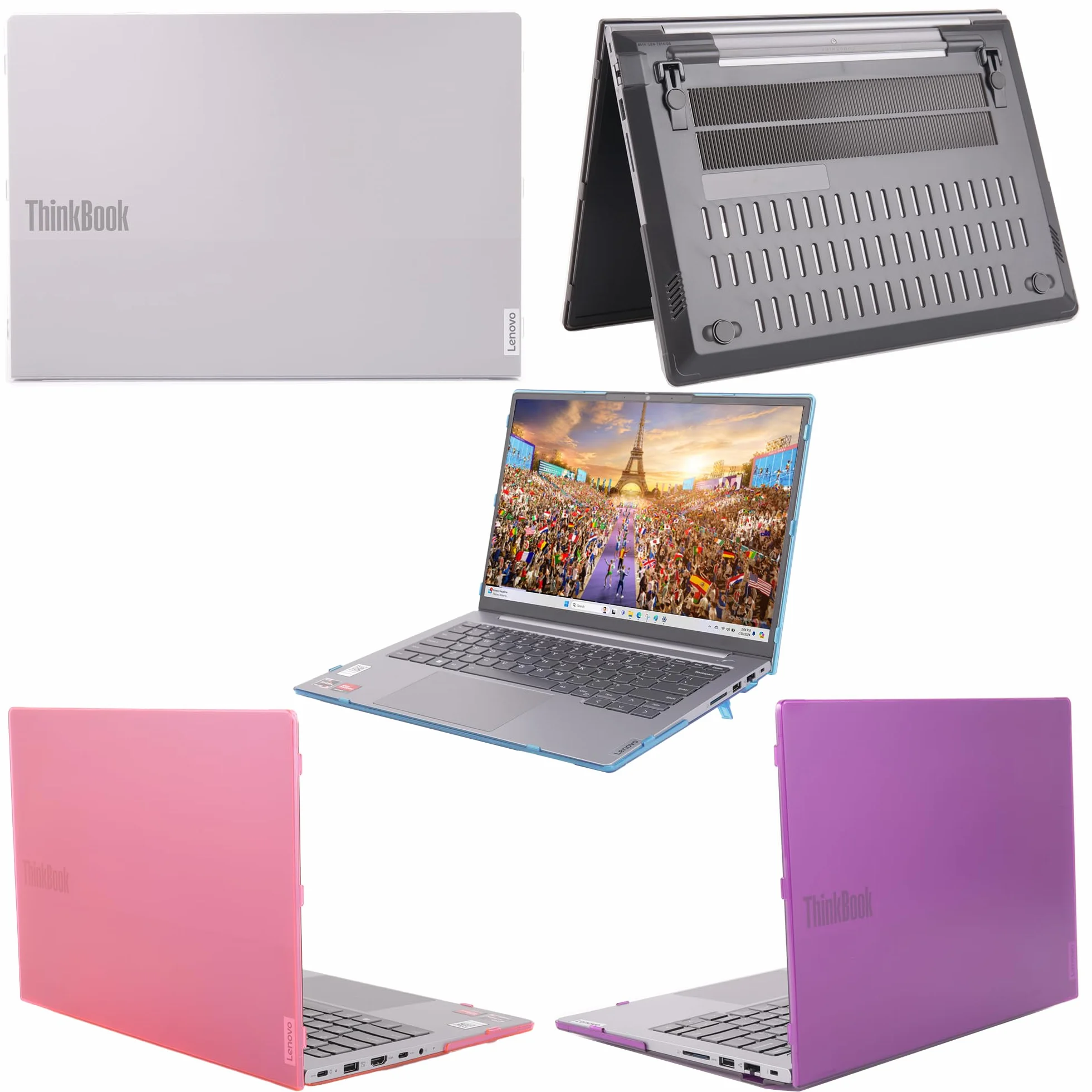 mCover Etui kompatybilne tylko z laptopami z systemem Windows 2023~2025 35.6 cm Lenovo ThinkBook 14 G6 / G7 Series Windows Notebook PC (nie działa z innymi modelami Lenovo), fioletowe