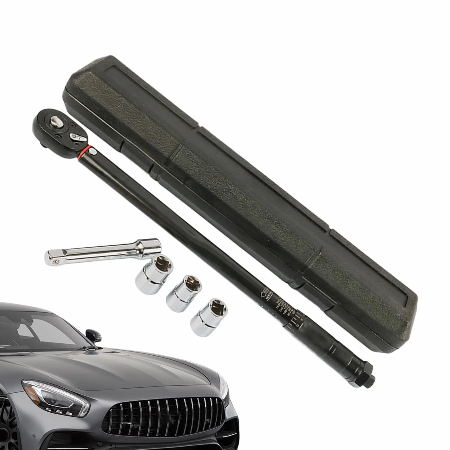 Grzechotka 1/2 Ergonomiczne precyzyjne narzędzia mechaniczne | Klucz dynamometryczny z grzechotką Dla mechaników samochodowych i inżynierów