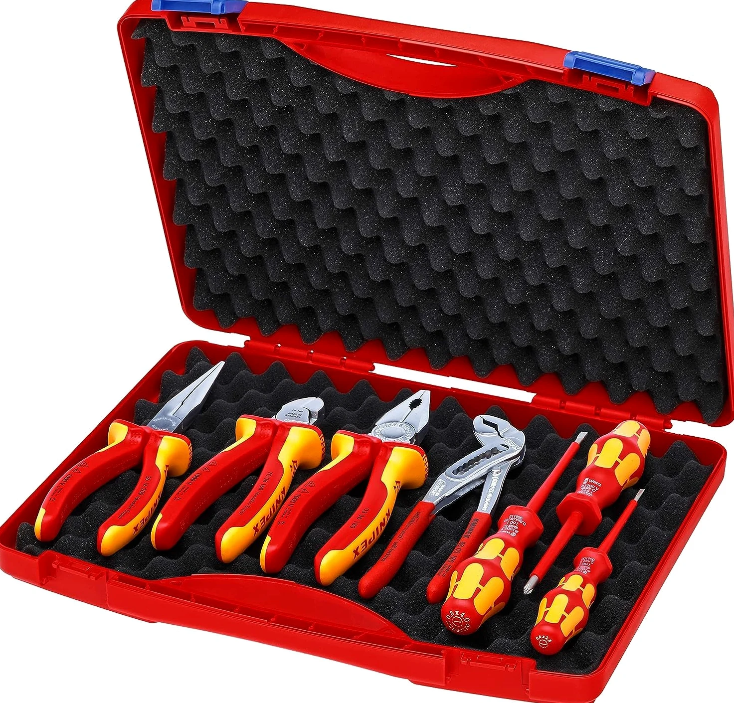 KNIPEX Walizka narzędziowa RED Electro Set 2 dla elektryków 7-częściowa 275 mm, 00 21 15