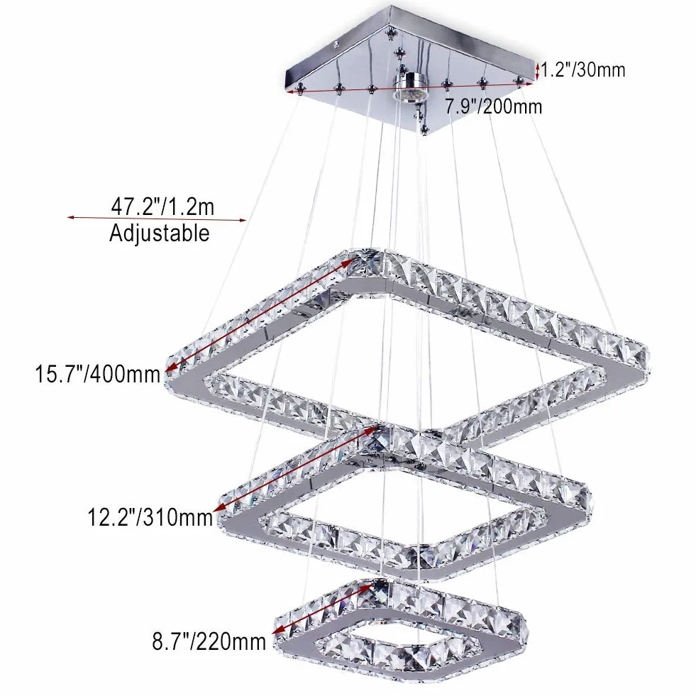 Kryształowe żyrandole LED żyrandol Lights Light