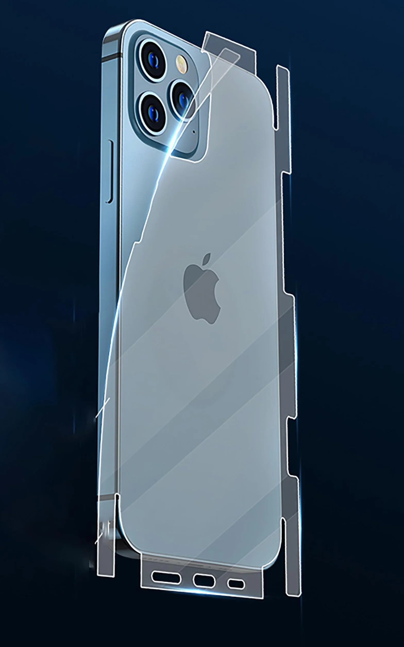 2 sztuki osłony tylnej do iPhone 15 Plus, folia ochronna TPU, matowa tekstura, przezroczysta