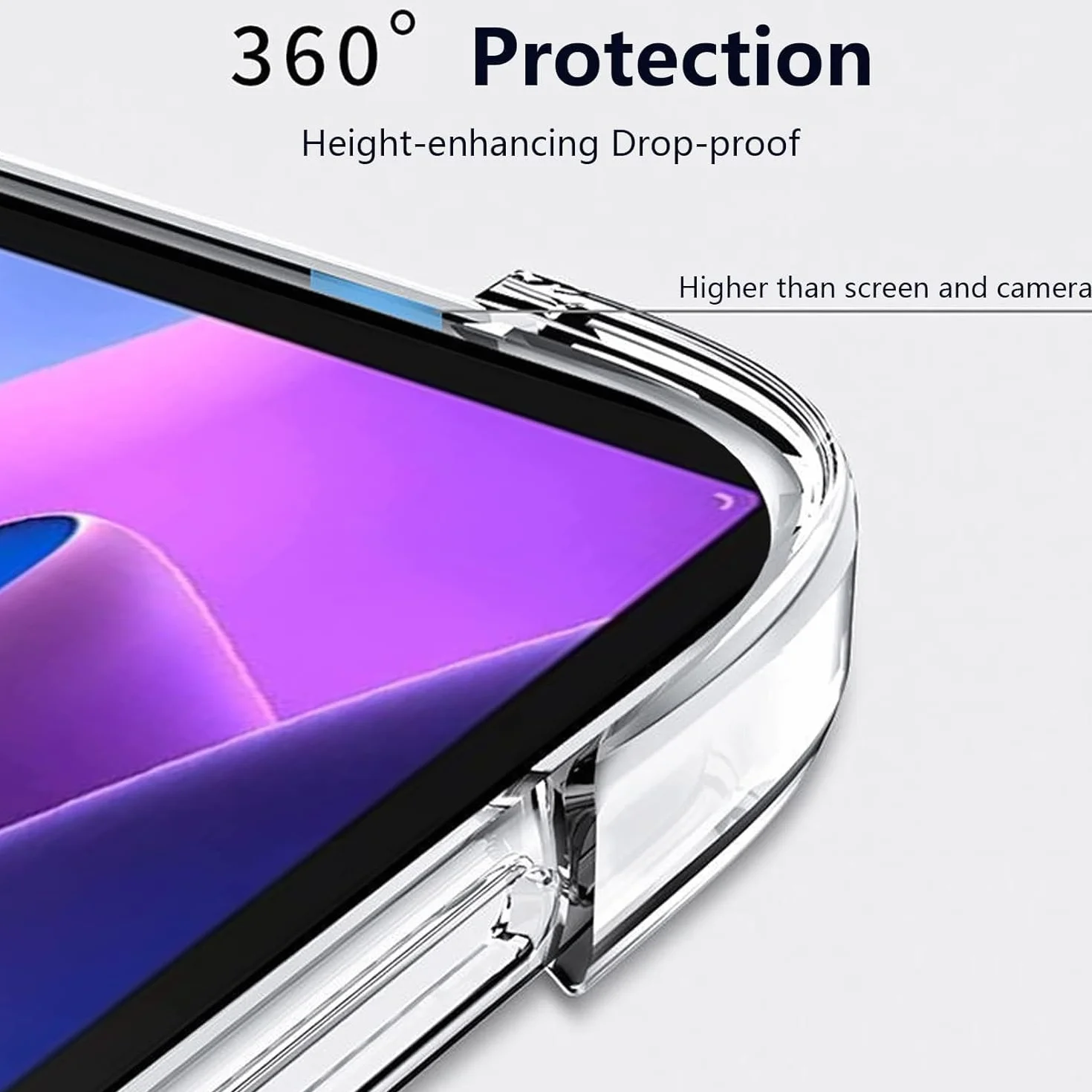 Etui kompatybilne z Xiaomi Redmi Pad 2 Pro 12,1" silikonowe TPU przezroczyste