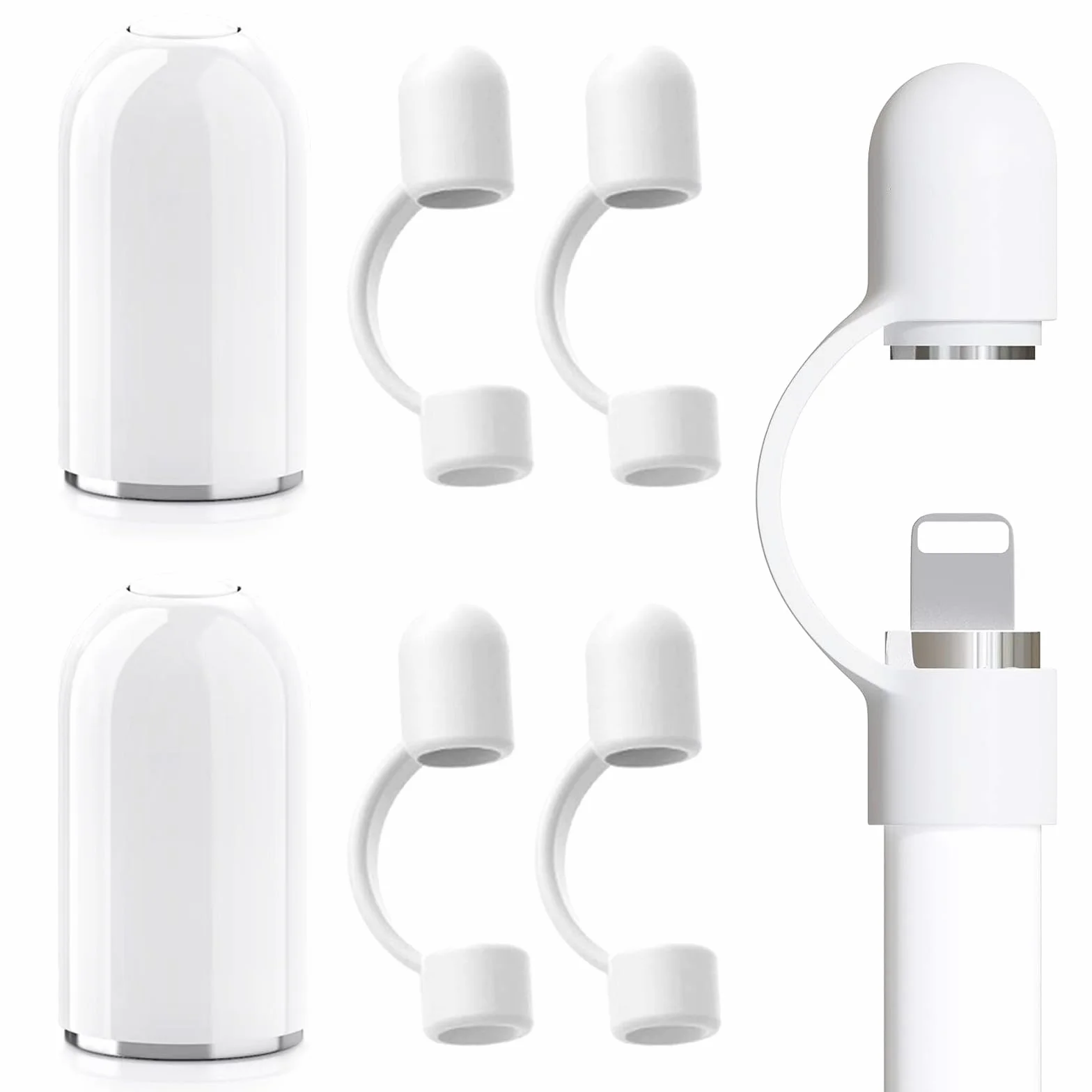 Apple Pencil 1. generacji zatyczki do ołówków, magnetyczna nasadka zamienna, silikonowa nasadka, akcesoria