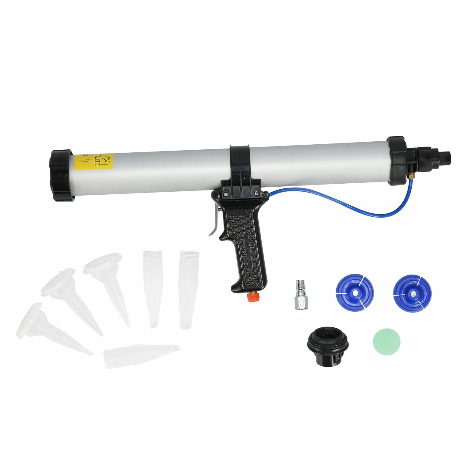 Aluminiowy pistolet do uszczelniania, pneumatyczny pistolet do uszczelniania o pojemności 600 ml, aplikator uszczelniacza pneumatycznego do projektów motoryzacyjnych i