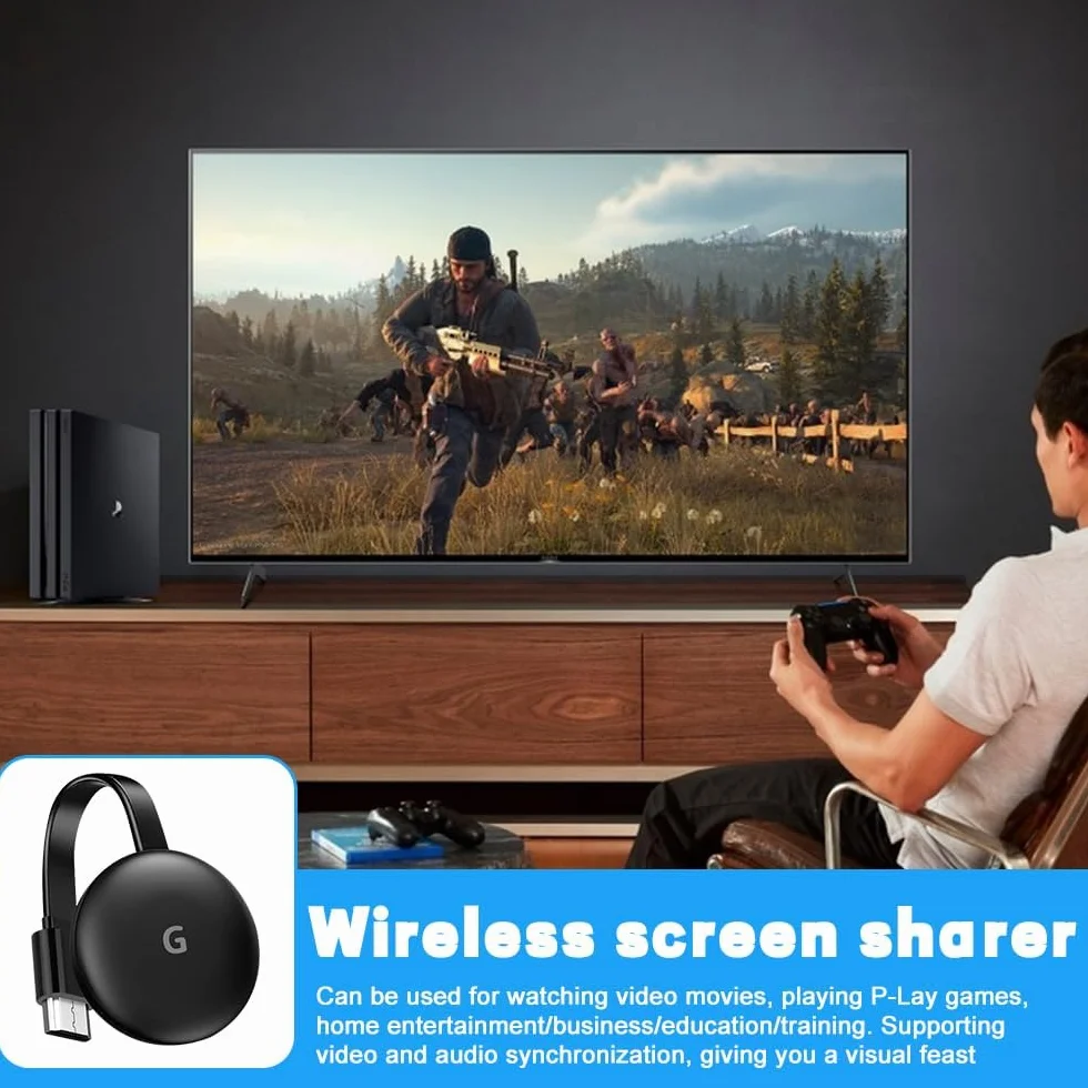 Bezprzewodowy adapter HDMI 5G 4K Full HD Miracast Display Dongle do TV Android iOS PC