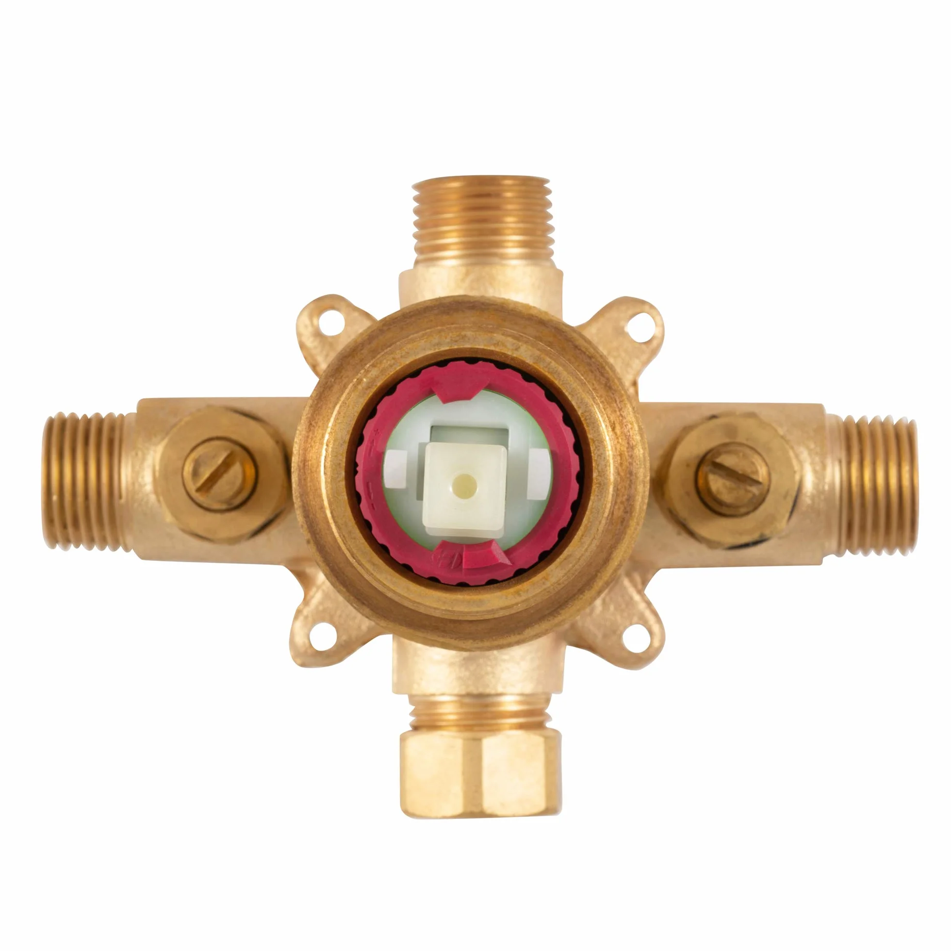 Prysznic pulsowy 3003-RIV-PB-BN Tru-Temp równowaga ciśnienia mieszania zestaw końcówek zaworów zgrubnych, kwadratowy, 1/2" NPT szczotkowany nikiel