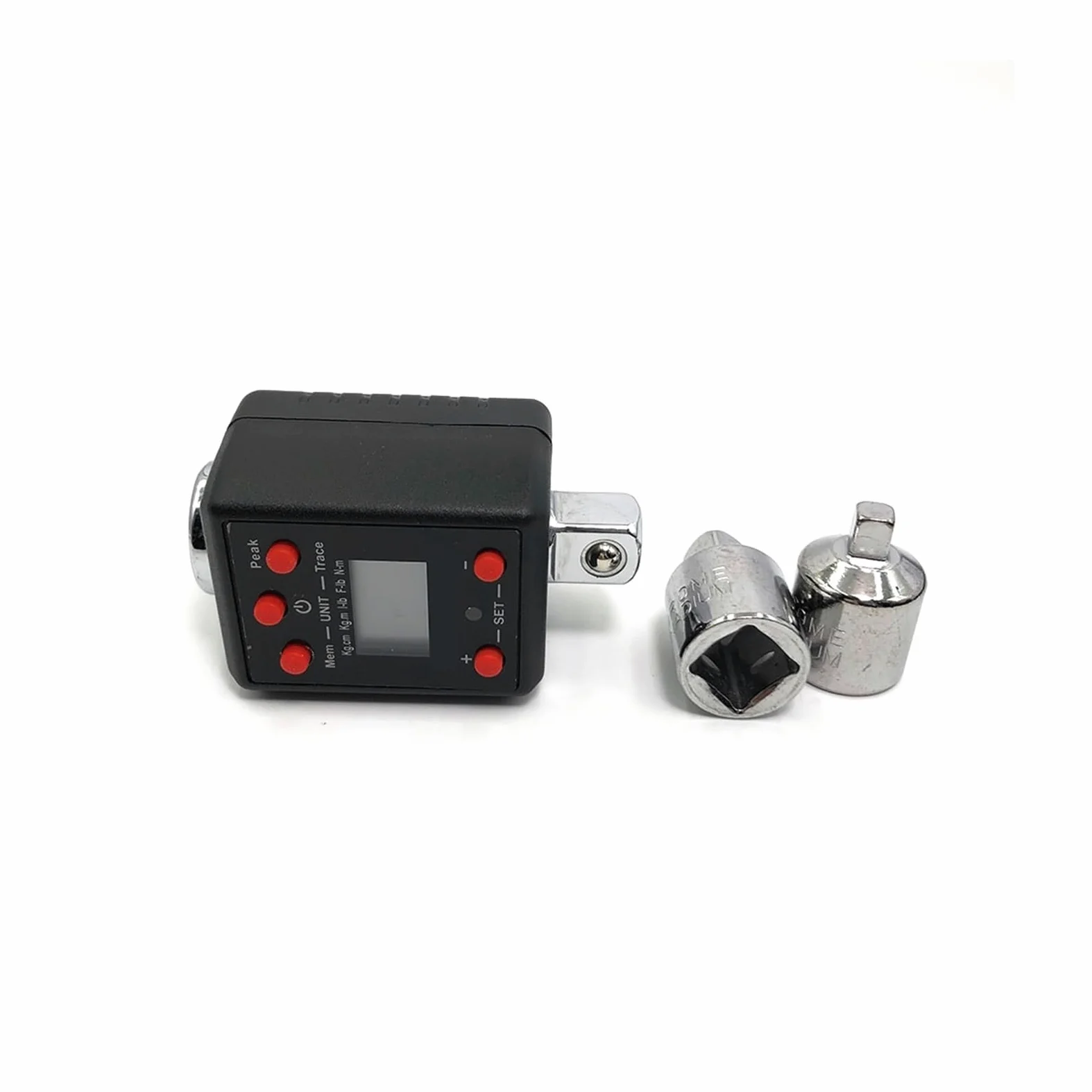 Cyfrowy klucz dynamometryczny 1/2 "regulowany adapter pomiarowy z brzęczykiem i powiadomieniem o lampie błyskowej LED Narzędzie do naprawy samochodu dla roweru