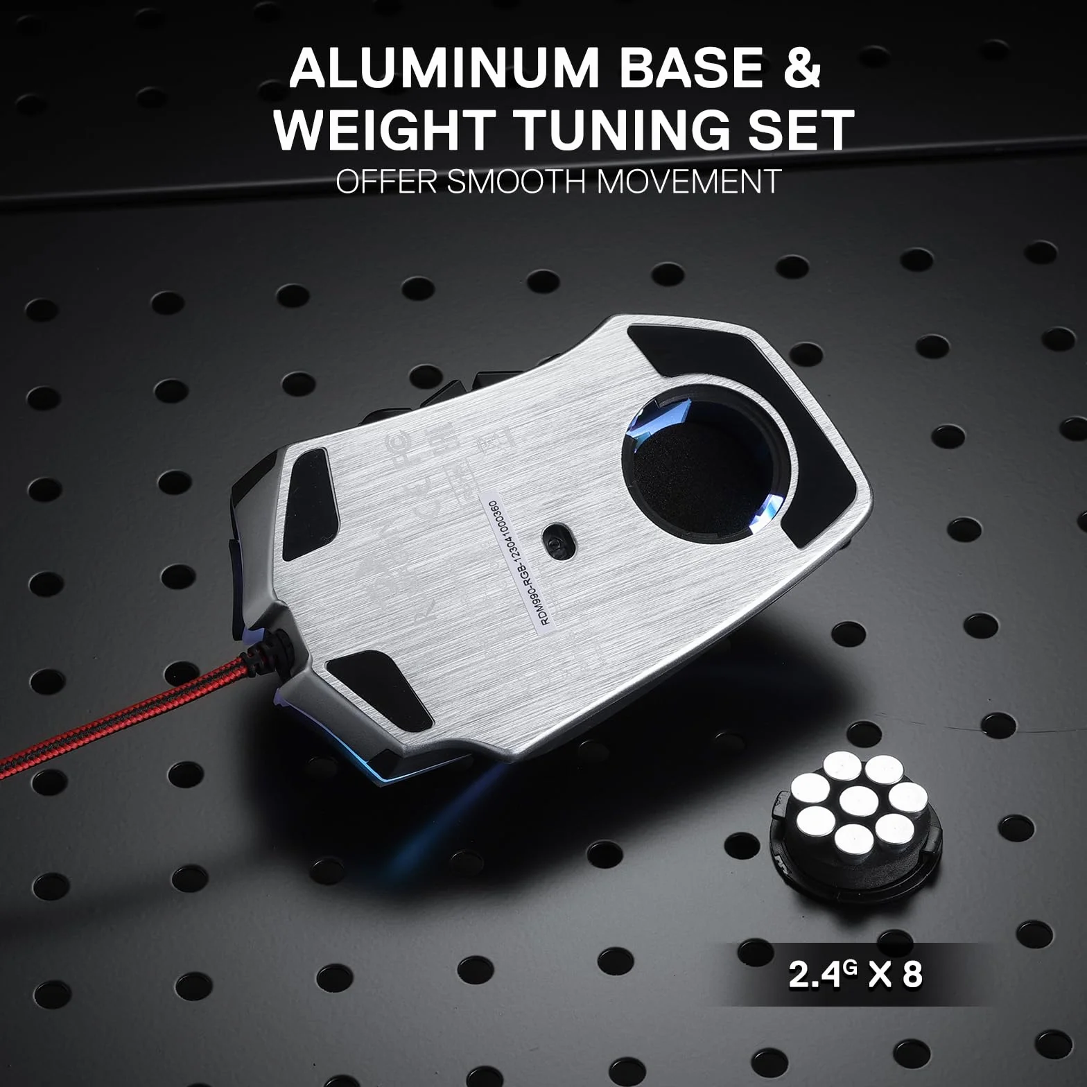 Redragon M990 Mysz do gier MMO, 32000 DPI, przewodowa RGB, 23 programowalne przyciski, aluminiowa podstawa
