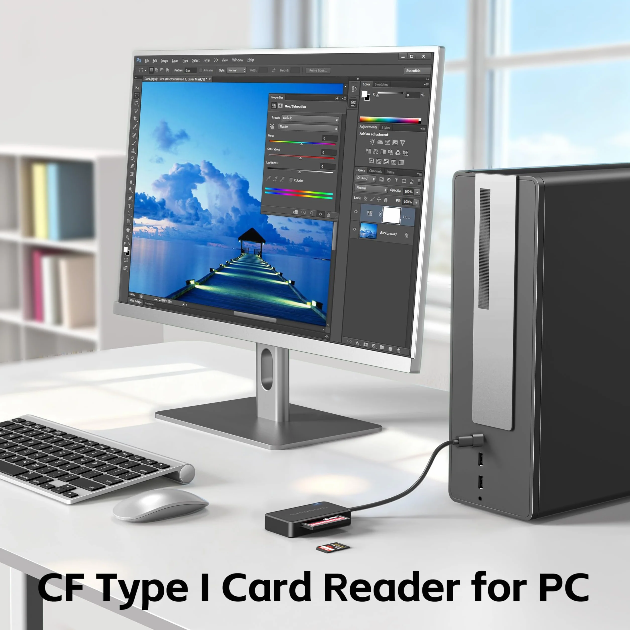 KiWiBiRD Czytnik kart SD USB C Compact Flash CF adapter do Memory Stick Pro Duo XD M2 MS TF microSD