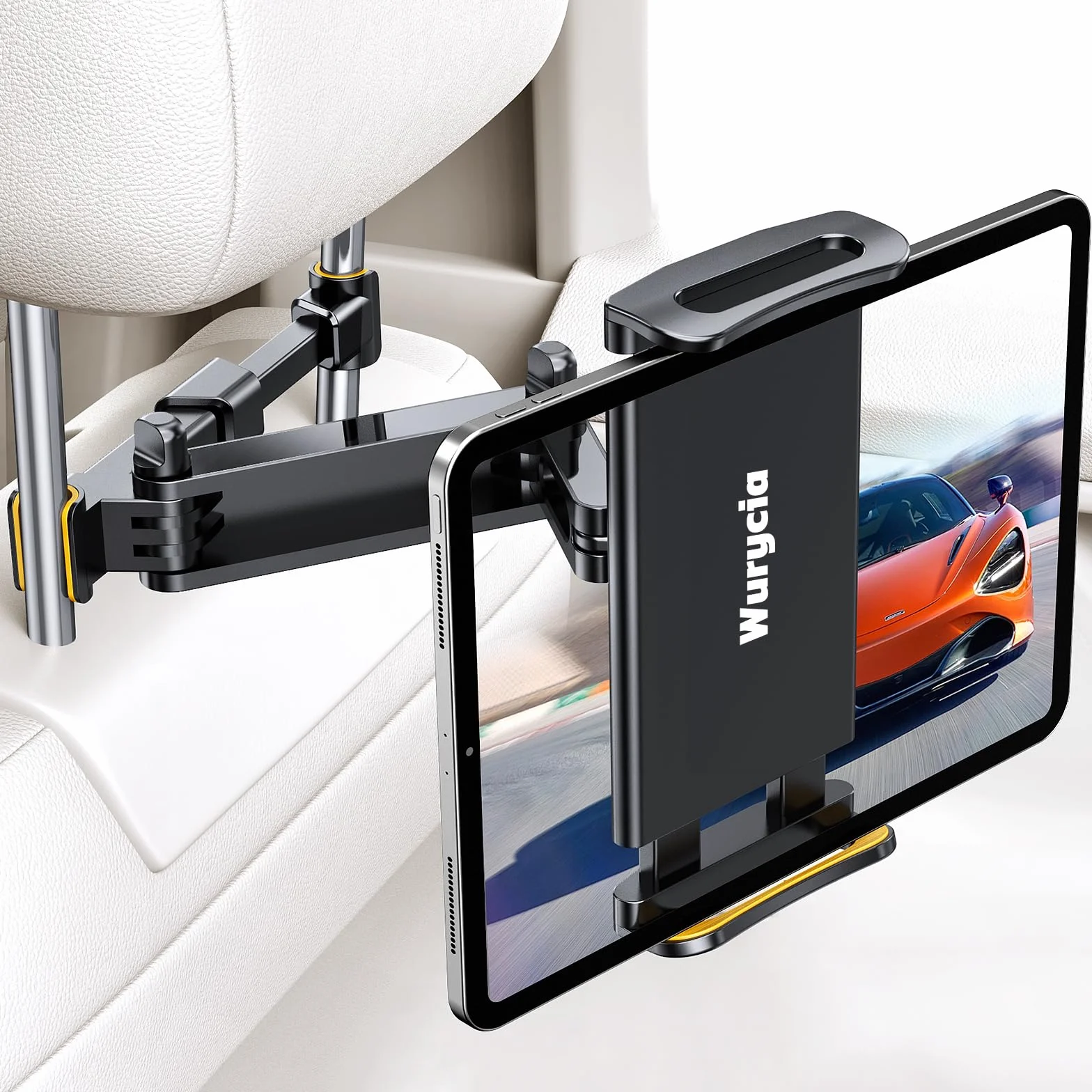 Stojak na tablet samochodowy rozszerzalny uchwyt dla iPada Fire HD 4,7~12,9 cala