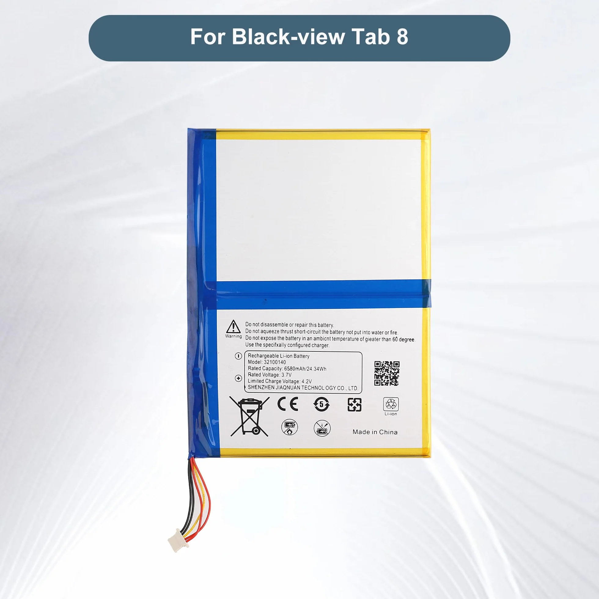 Akumulator zastępczy 3,8 V 6000 mAh kompatybilny z Blackview Tab 8