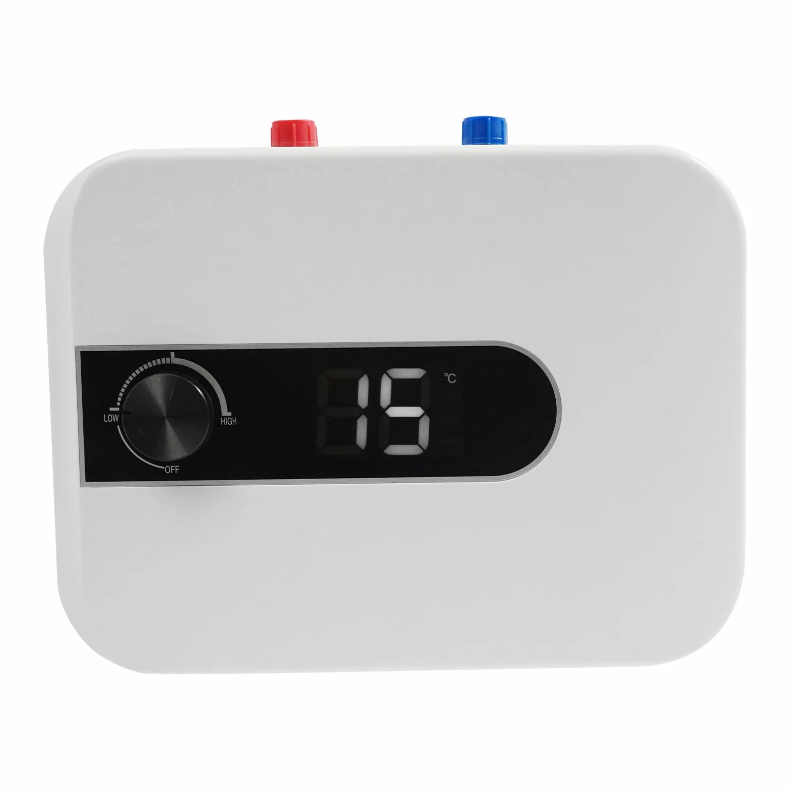 Elektryczny mini podgrzewacz wody 5 l, 1500 W, zbiornik ciepłej wody z regulatorem temperatury, bojler ciepłej wody do kuchni i łazienki, ochrona IPX4, biały