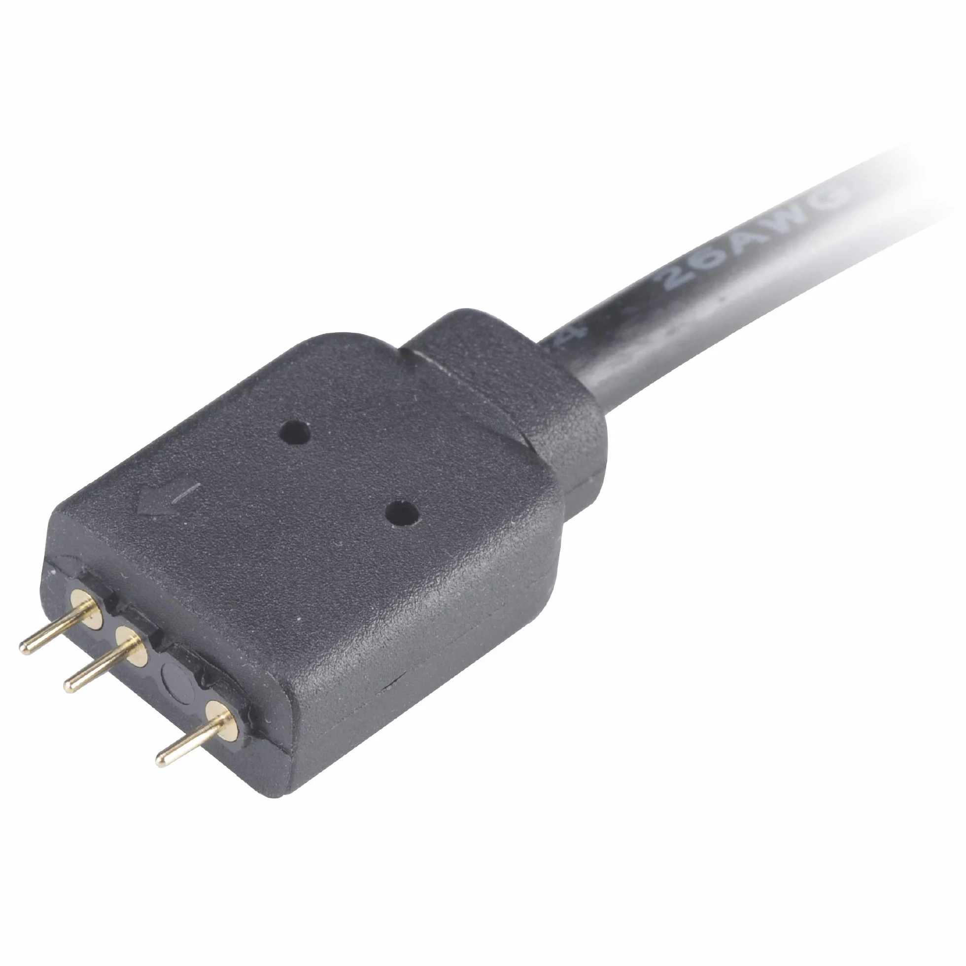Akasa 3-pinowy rozdzielacz LED RGB kabel przedłużający aRGB 50 cm AK-CBLD07-50BK