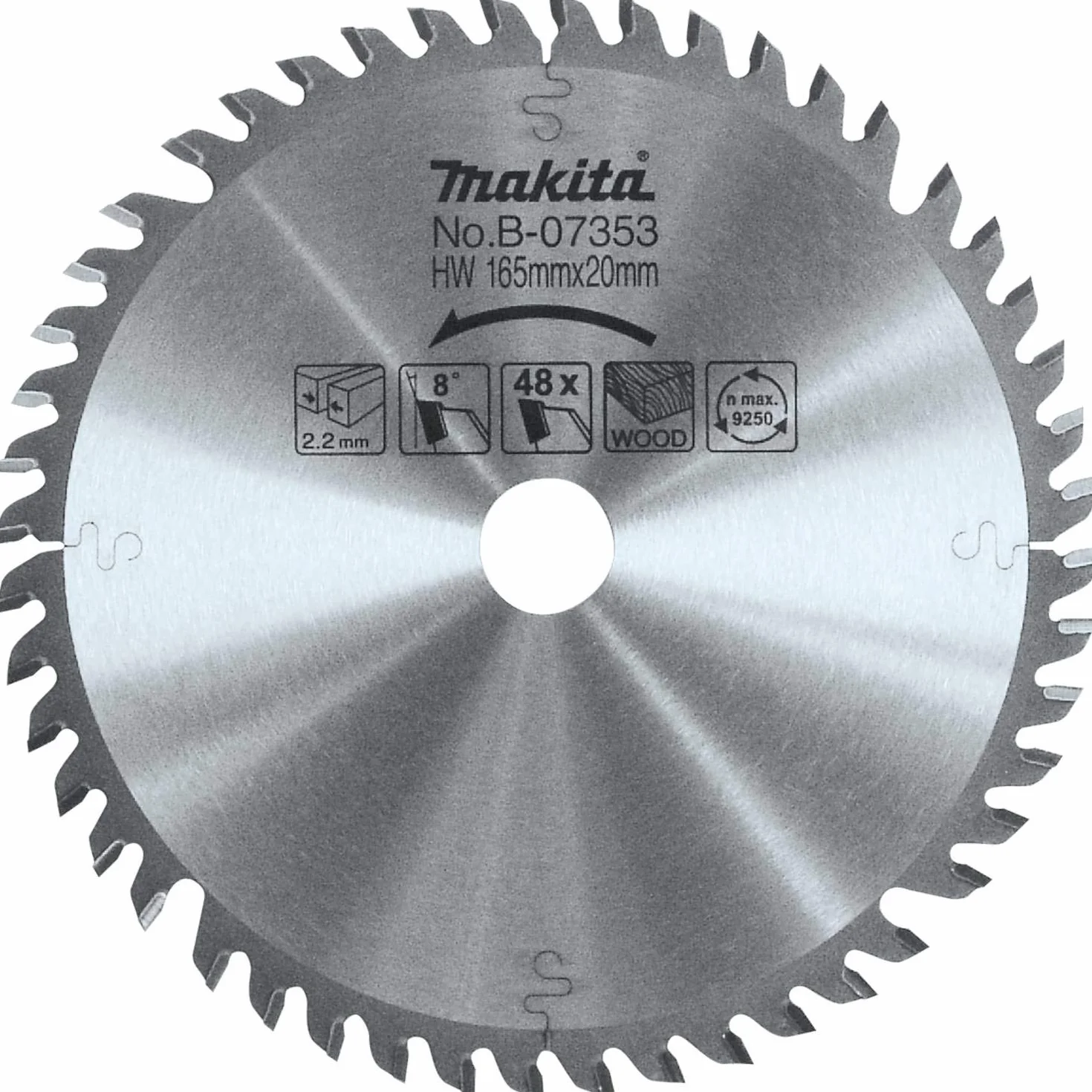 Makita B-07353 165 mm x 20 mm ostrze z węglika spiekanego