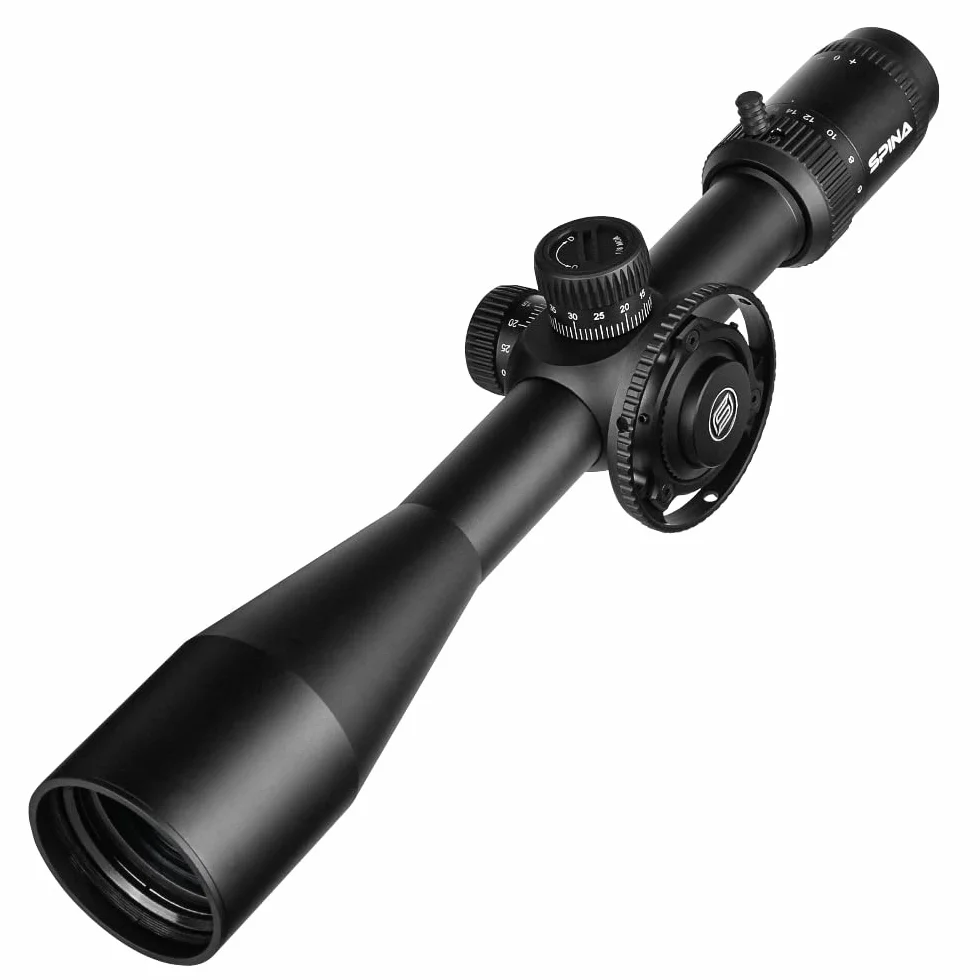SPINA OPTICS 6-24X50 FFP Pierwszy Focus Plane Telescopic Sight Zakres karabiny MIL Dot Reticle