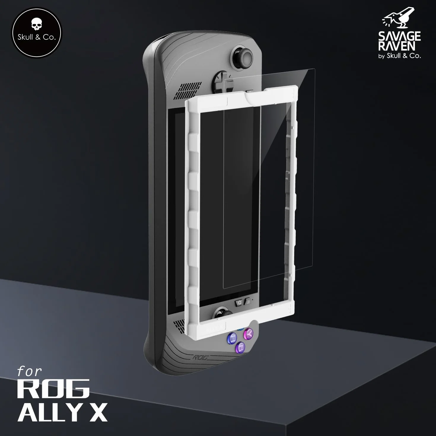 Skull & Co. Folia ochronna ze szkła hartowanego do ROG Ally X (2-PACK) HD Clarity