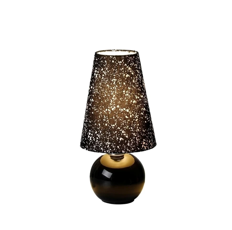 Lampka biurkowa Lampa stołowa retro do sypialni, ceramiczna, nocna, z tkaniny, lampka Lampka nocna