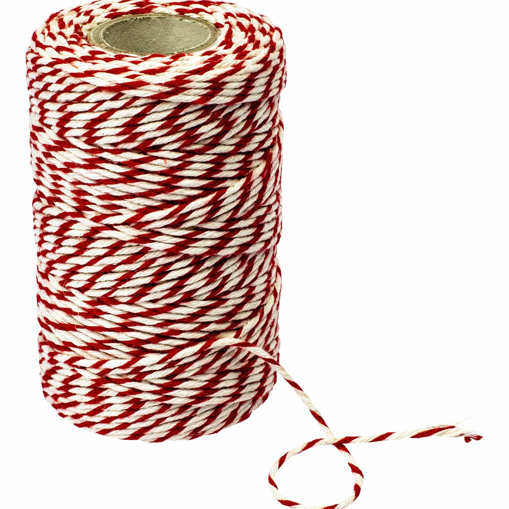 Browin 310205 Biało-czerwone, bawełniane, wytrzymałe nici wędliniarskie do 240°C ok 50 m, 100g