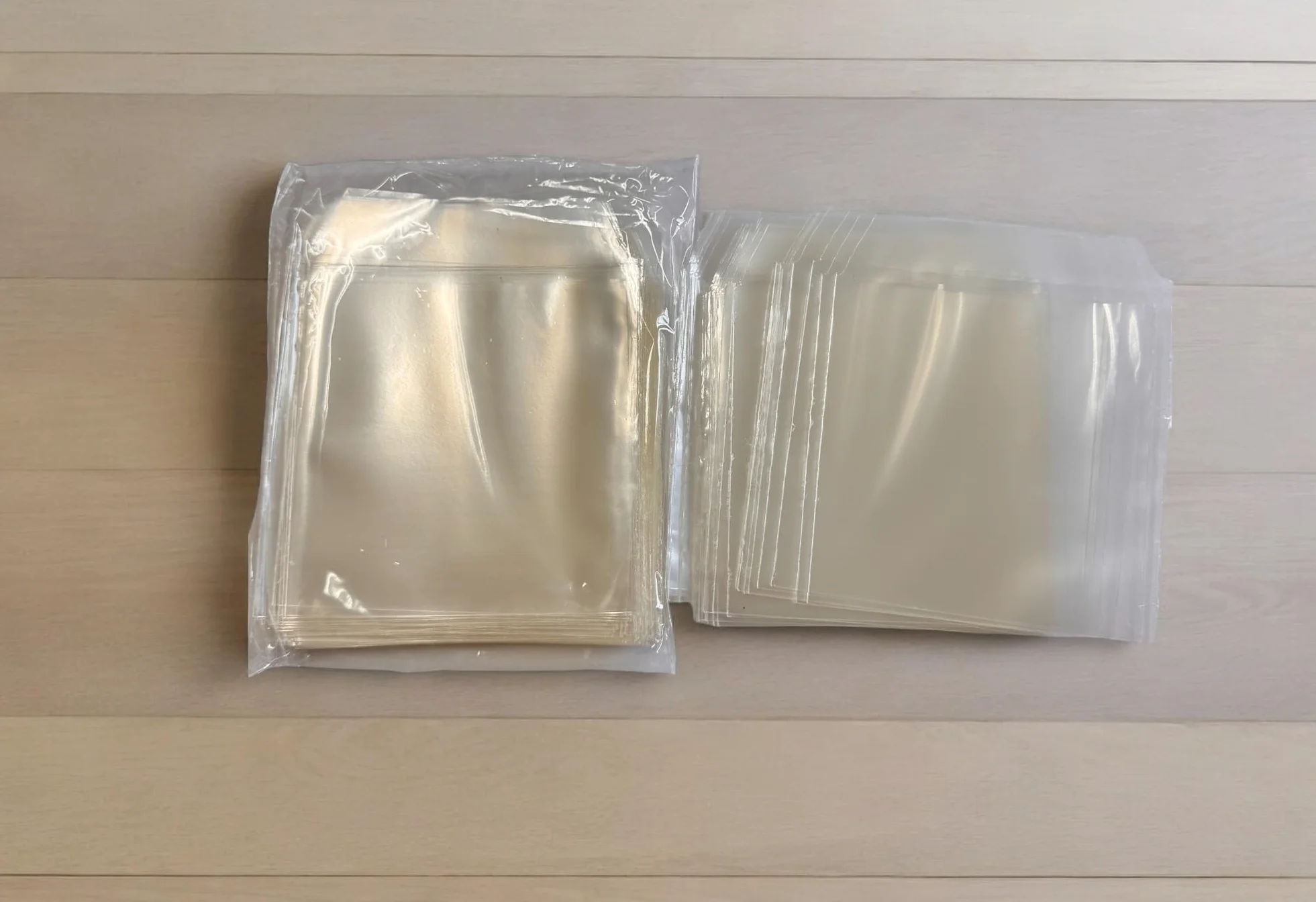 200x Transparent CD Sleeves z Zamykaniem DVD Bluray PVC Koperty