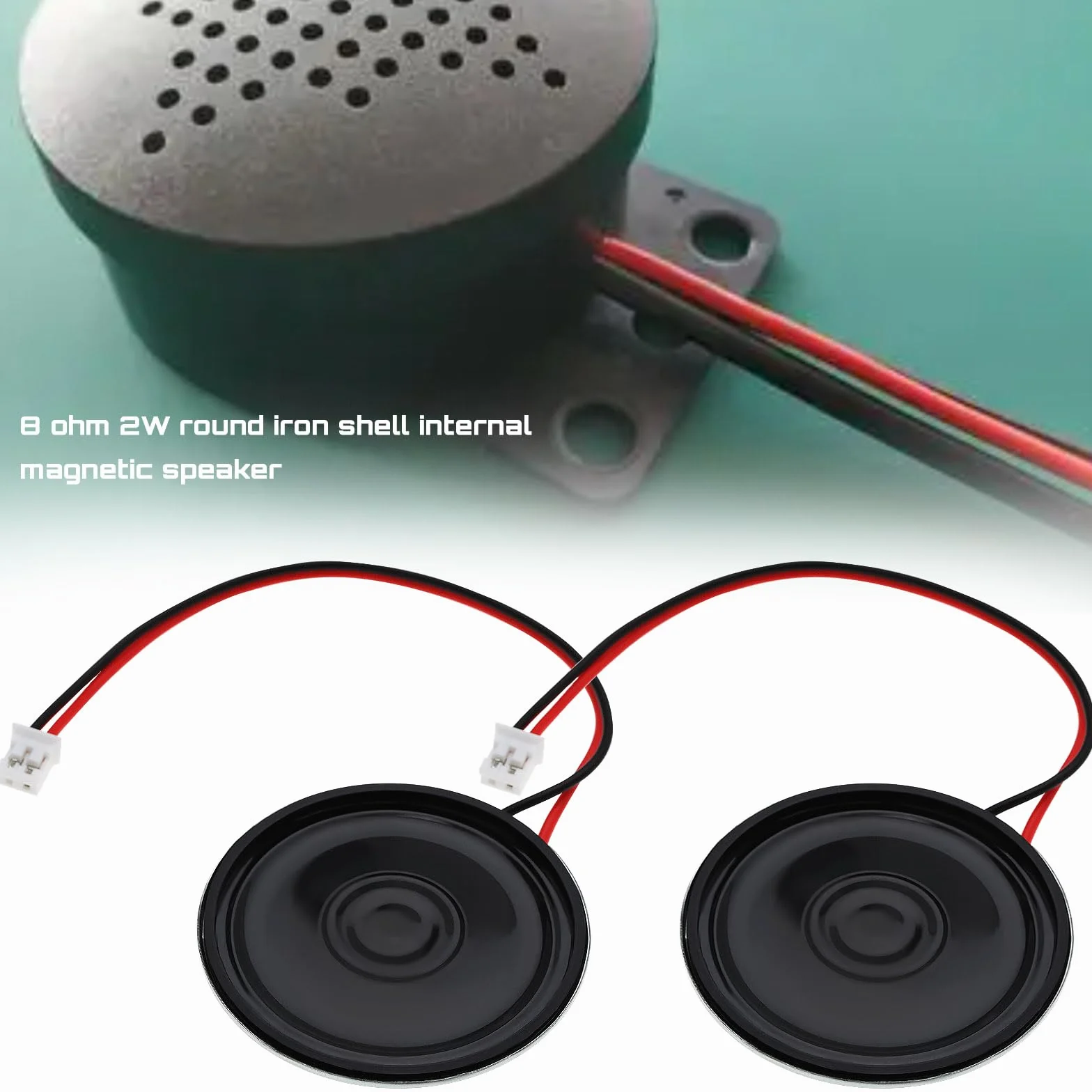 Głośnik magnetyczny 2W 8Ω 40mm z przyłączem JST-PH2.0 mikrogłośnik wewnętrzny