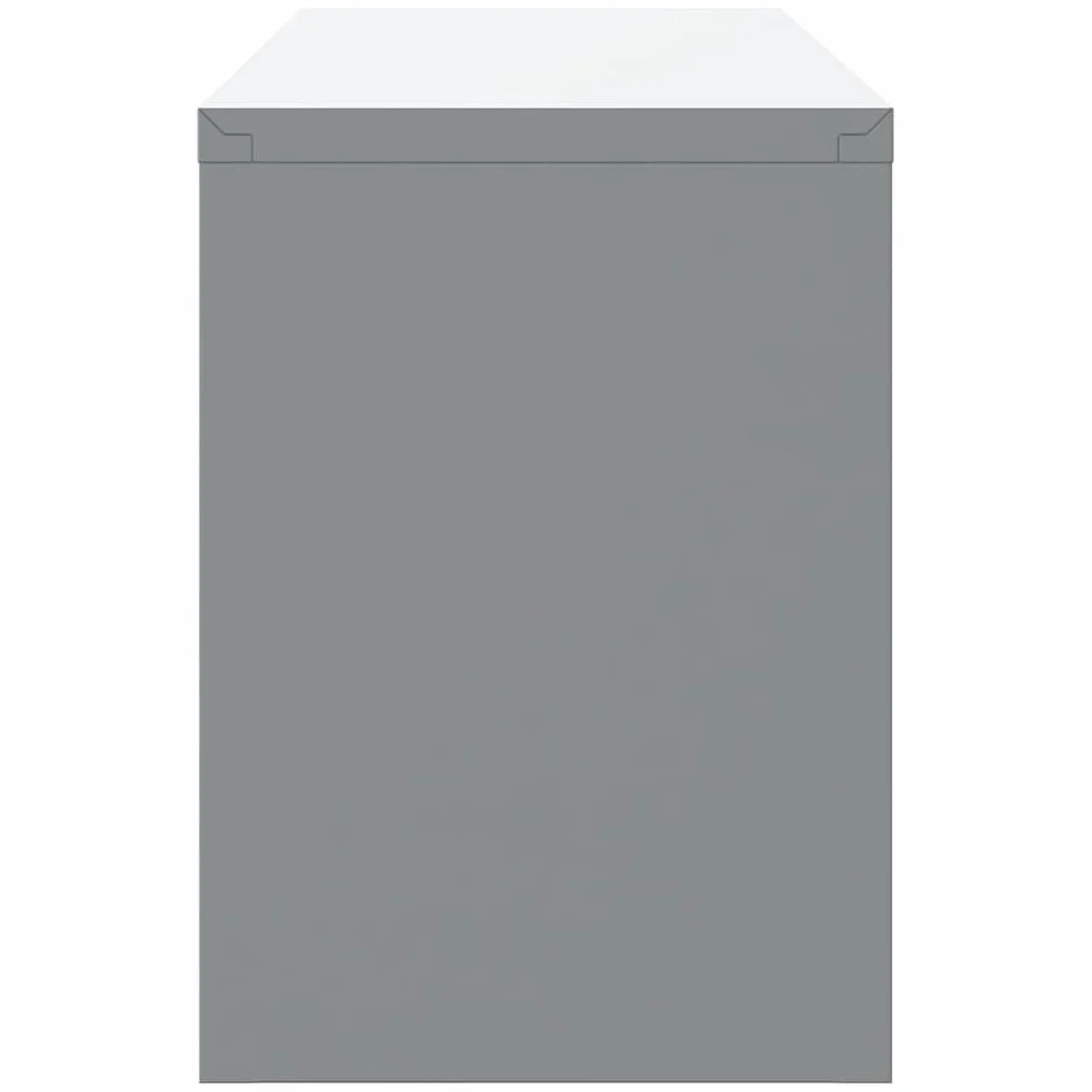 Szafa narzędziowa, szafka warsztatowa, metalowa, do przechowywania ze stali i materiału drewnopochodnego, z szufladą, regał zamykany, 100 x 25 x 35 cm, do garażu, warsztatu, piwnicy