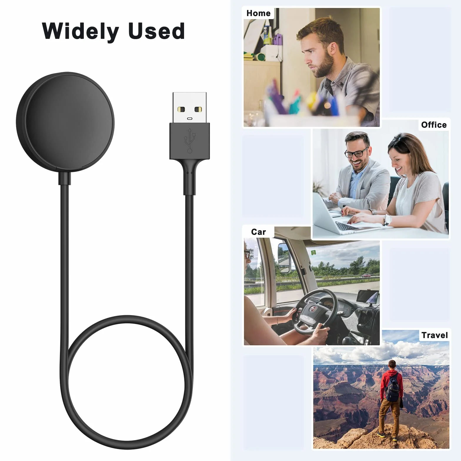 Ładowarka USB do Samsung Galaxy Watch 7, 6, 5, 4, 3, Ultra/SE (50 cm)