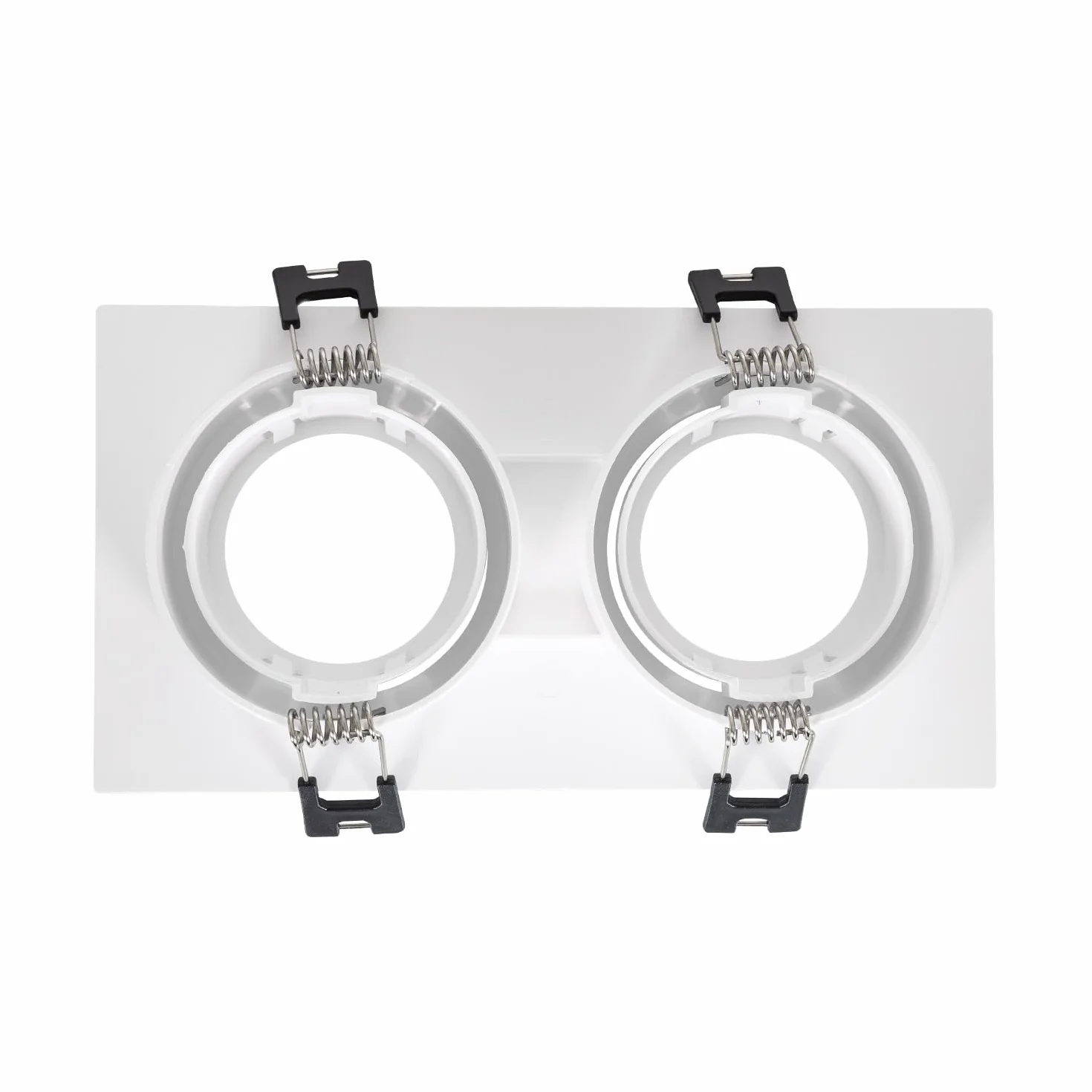 LEDKIA LIGHTING Oprawa Downlight Kwadratowa Przechylna na dwie Żarówki LED GU10 / GU5.3 Wycięcie 75x150 mm Biały