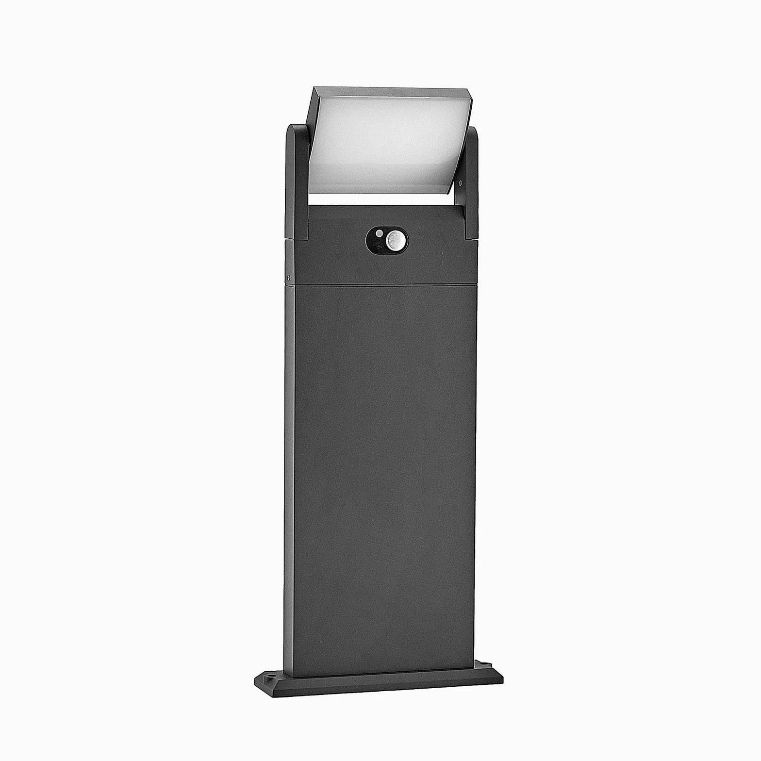 Lindby lampa solarna LED 'Novalie' z czujnik ruchu, styl nowoczesny, kolor aluminiowy, szary, cynkowy, aluminium, IP54