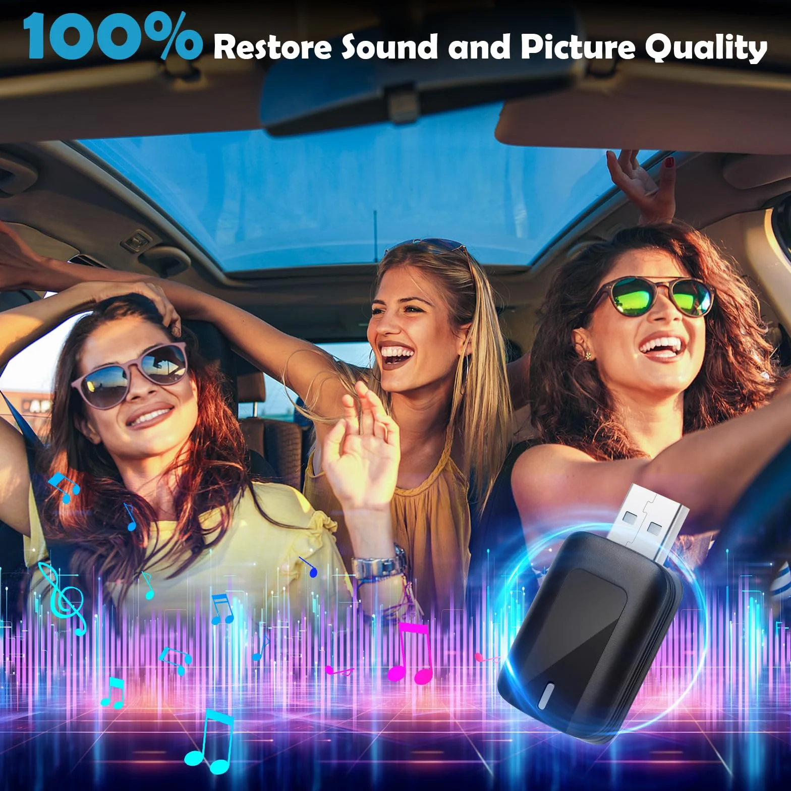 Euakee Android Auto & I-O-S CarPlay bezprzewodowy adapter, Plug & Play 5 GHz WiFi Wireless CarPlay Dongle, łatwy do aktualizacji, przewodowy samochód Play to Wireless Fits Cars 2015+ (BT5.0/WiFi2.4G)