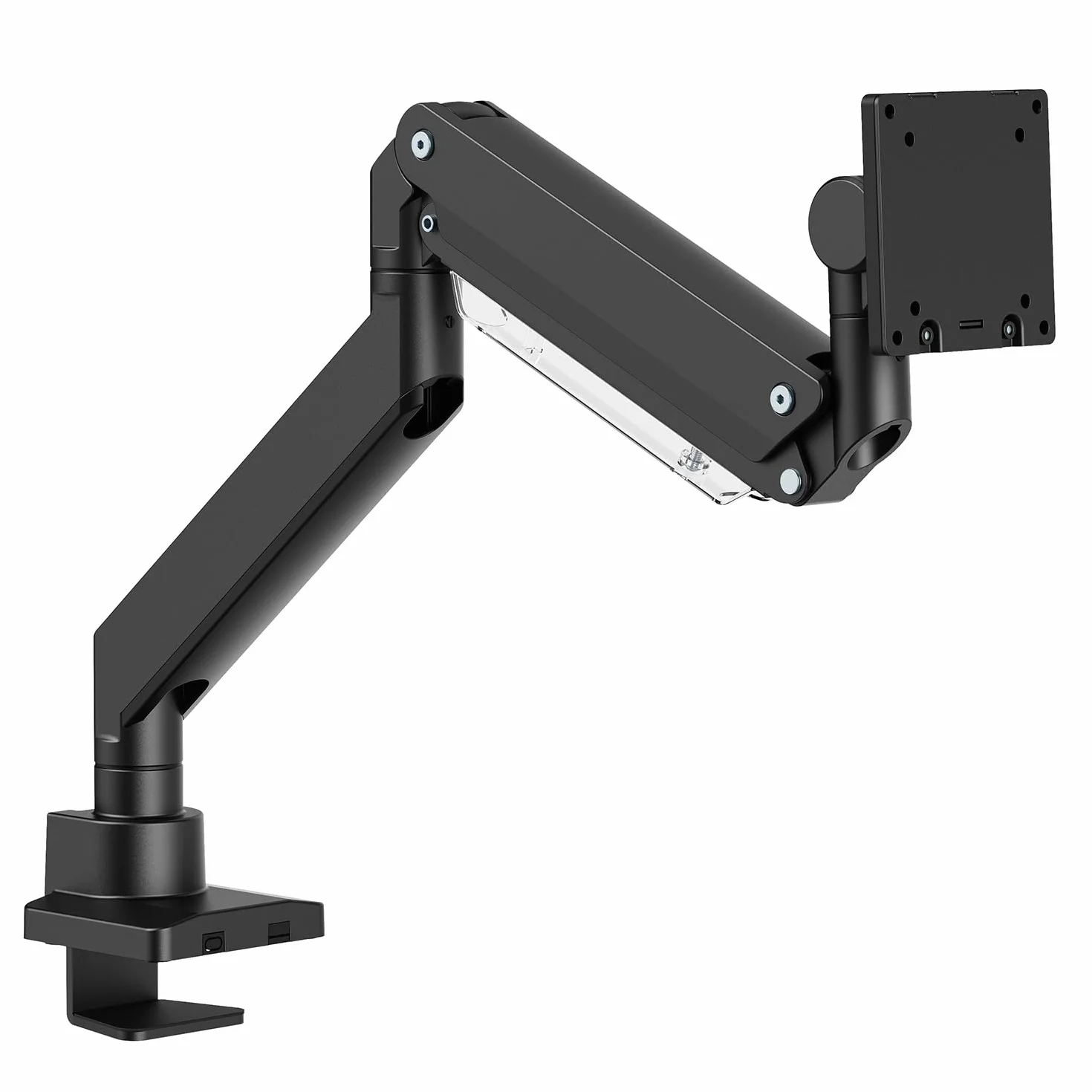 Maclean Uchwyt na monitor z podwójnym ramieniem ze sprężyną gazową do ekranu 17-57", do 27 kg, VESA 75x75, 100x100, 200x