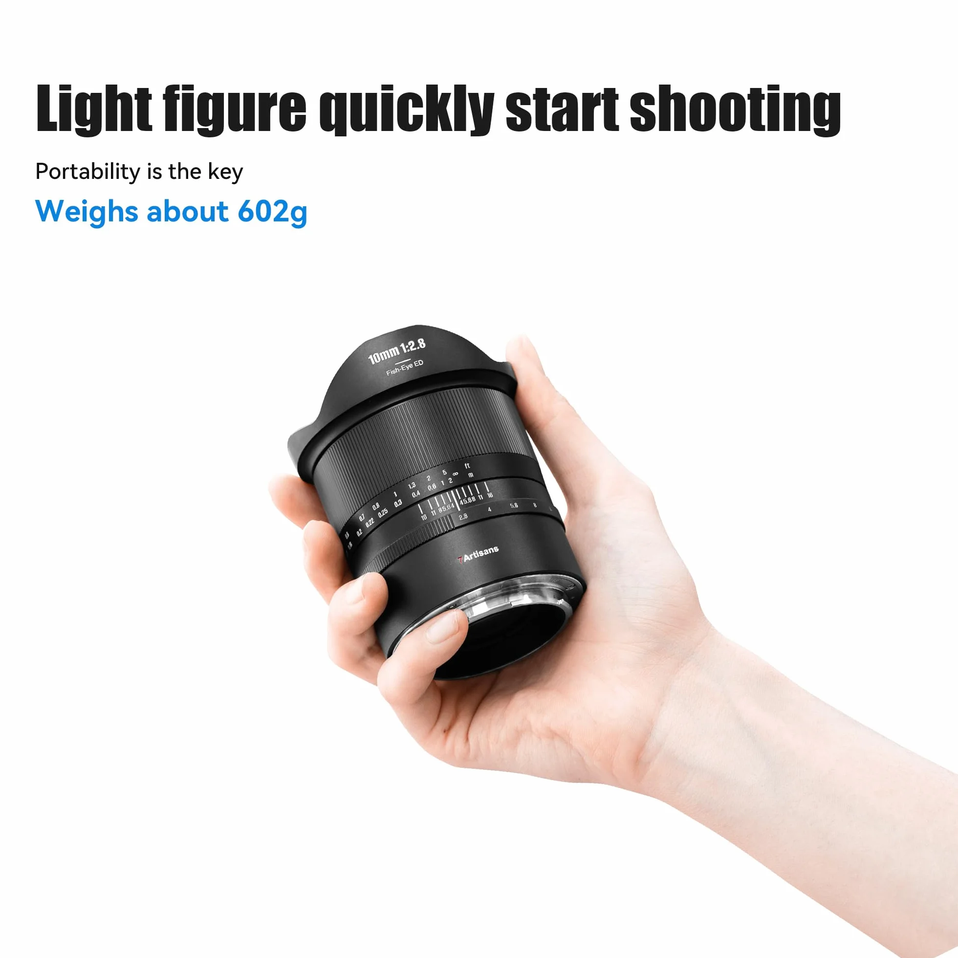 7artisans 10 mm F2.8 II Obiektyw ultraszerokokątny 185° Sony E-Mount