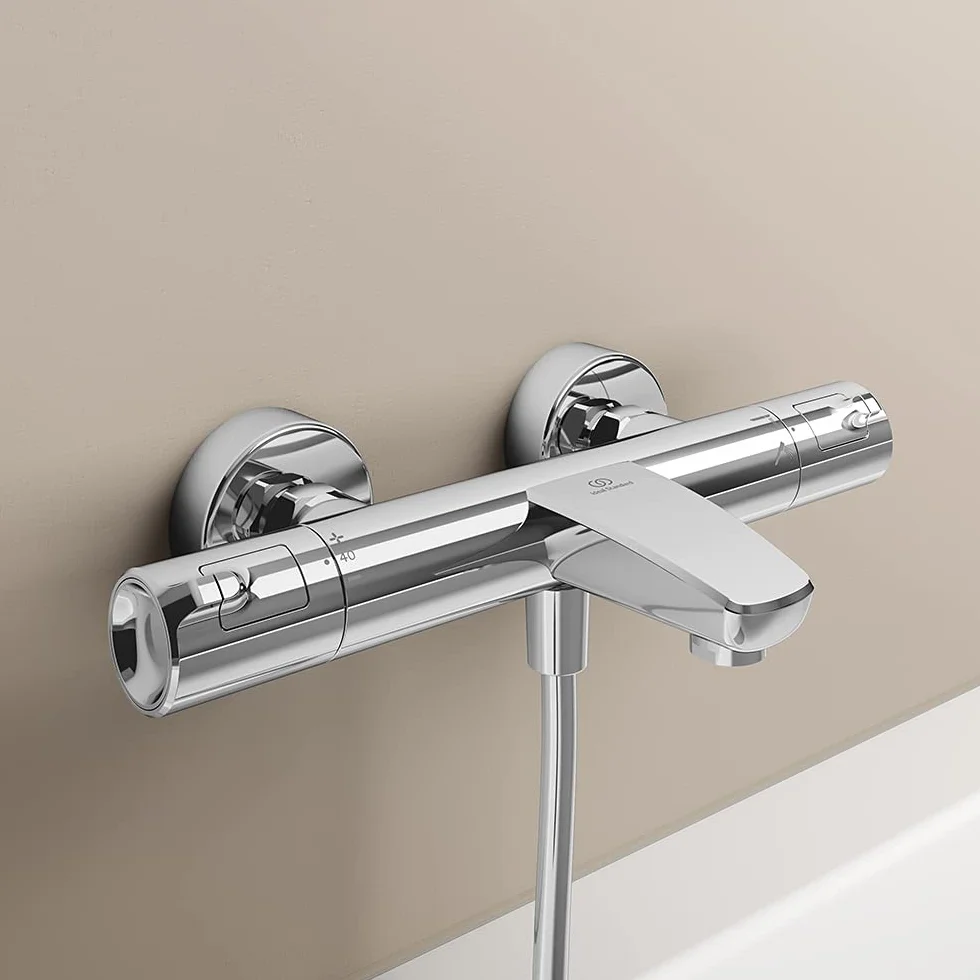 Ideal Standard Ceratherm T50 Odsłonięty termostatyczny ścienny bateria wannowo-prysznicowa, chrom
