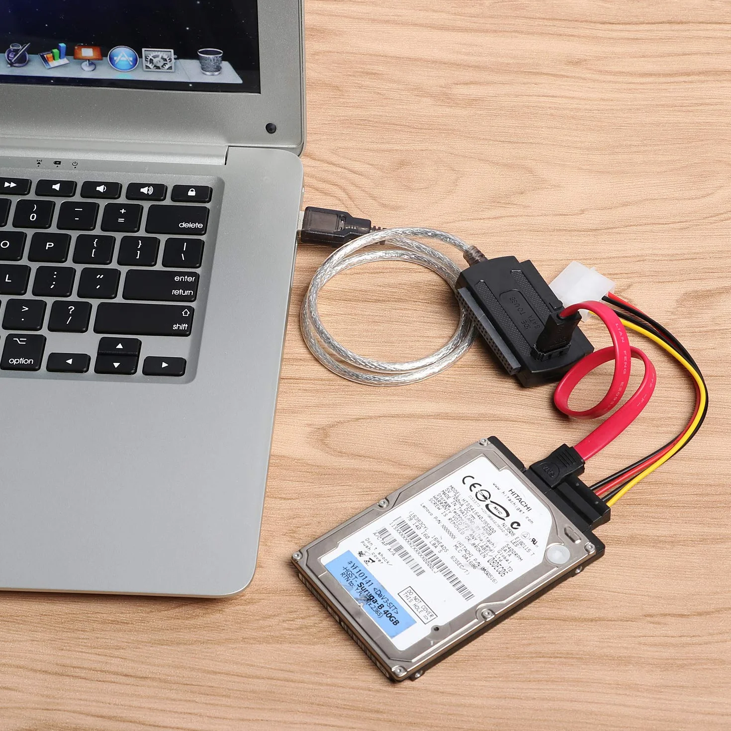 DIGIFLEX Kabel adaptera SATA IDE na USB do dysku twardego HDD - 2,5/3,5 - obsługuje dysk twardy SATA, dysk twardy 2,5 cala, dysk twardy 3,5 cala, CD-ROM, DVD-ROM, CD-RW, urządzenie COMBO, DVD-RW do