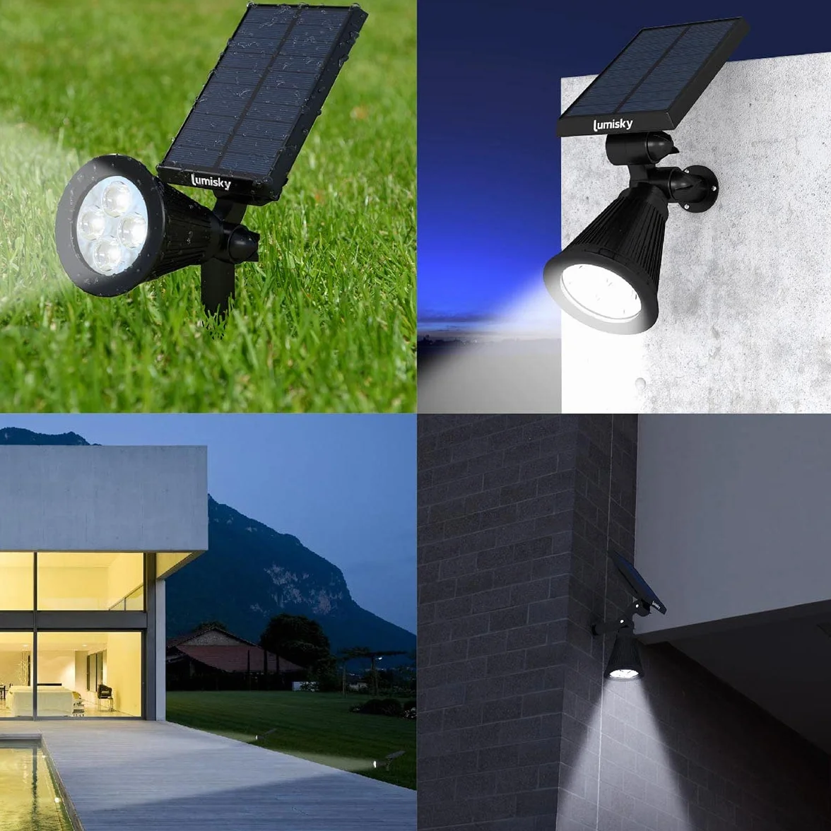 Lumisky Projektor solarny 2 w 1, 100 lm, Spiky W34