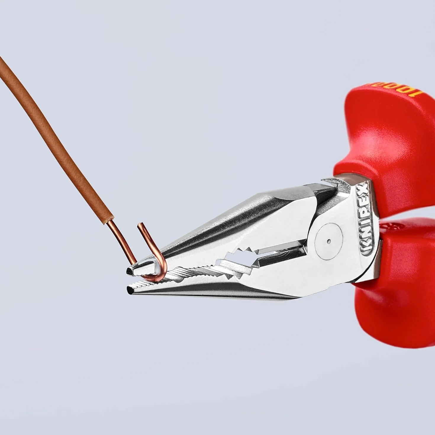 KNIPEX Szczypce uniwersalne z ostro zakończonymi szczękami w opakowaniu z zawieszką chromowany z wielokomponentowymi osłonkami, 08 26 145 SB