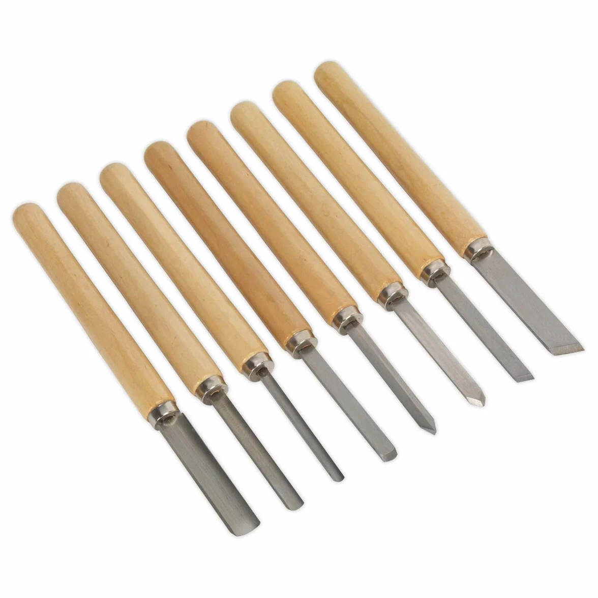 Sealey Lot de 8 fermoirs de tour pour le bois