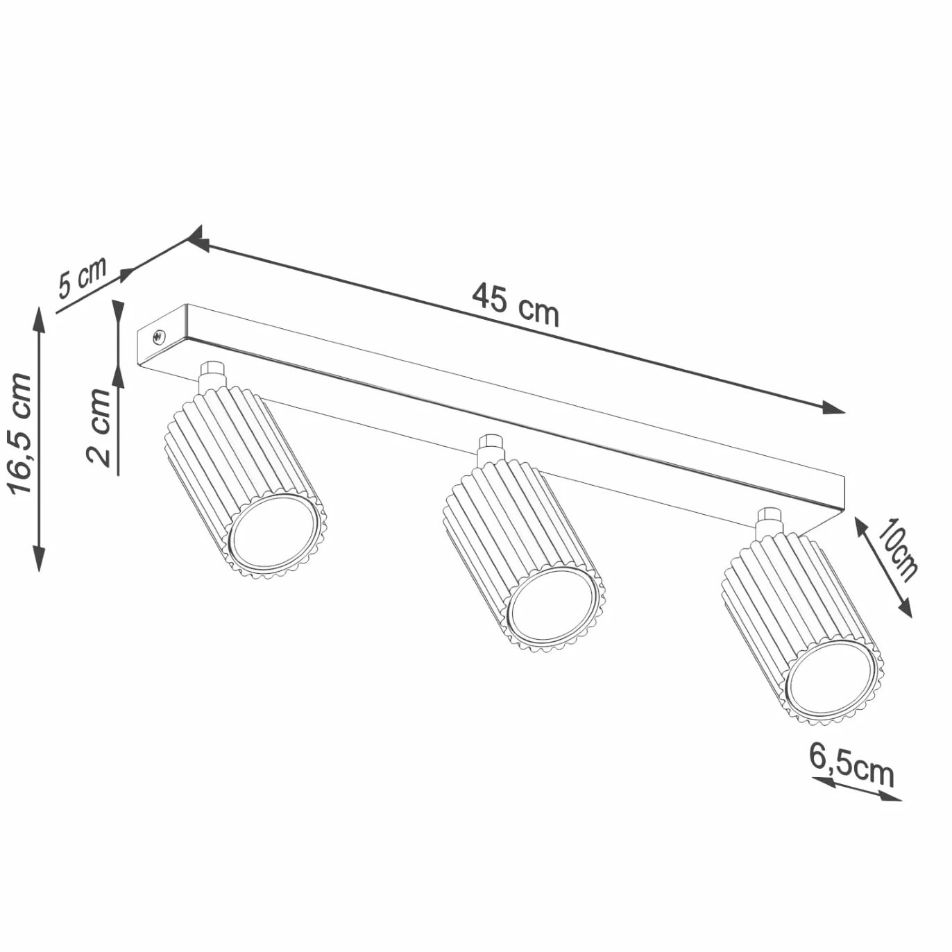 Plafon GLOOW 3L zielony oliwkowy LED 3000K