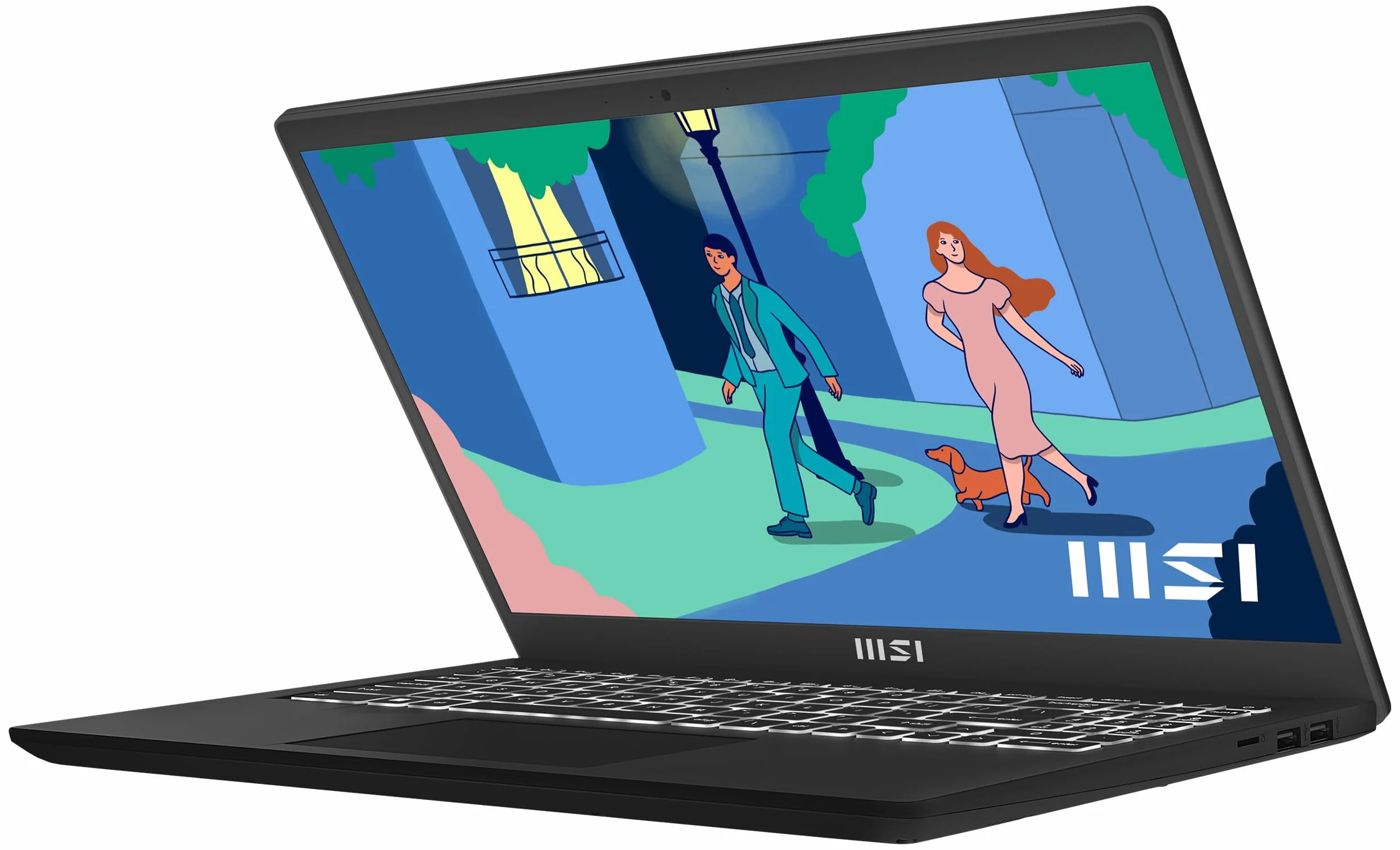 MSI Laptop 15,6" Full HD AMD Ryzen 5 7530U 16GB DDR4 RAM 512GB SSD AMD Radeon Graphics Windows 11 Home Czarny