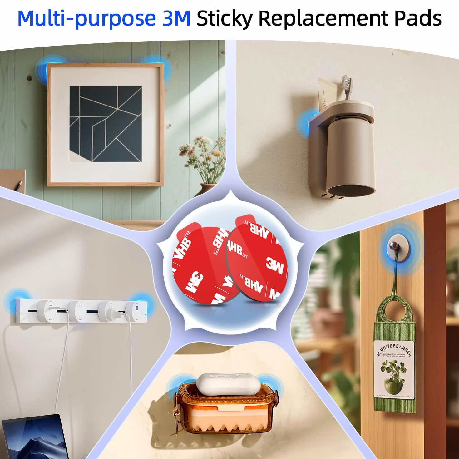 Volport 3M VHB samoprzylepne podkładki dwustronna taśma montażowa 35 mm 6 sztuk do Popsocket