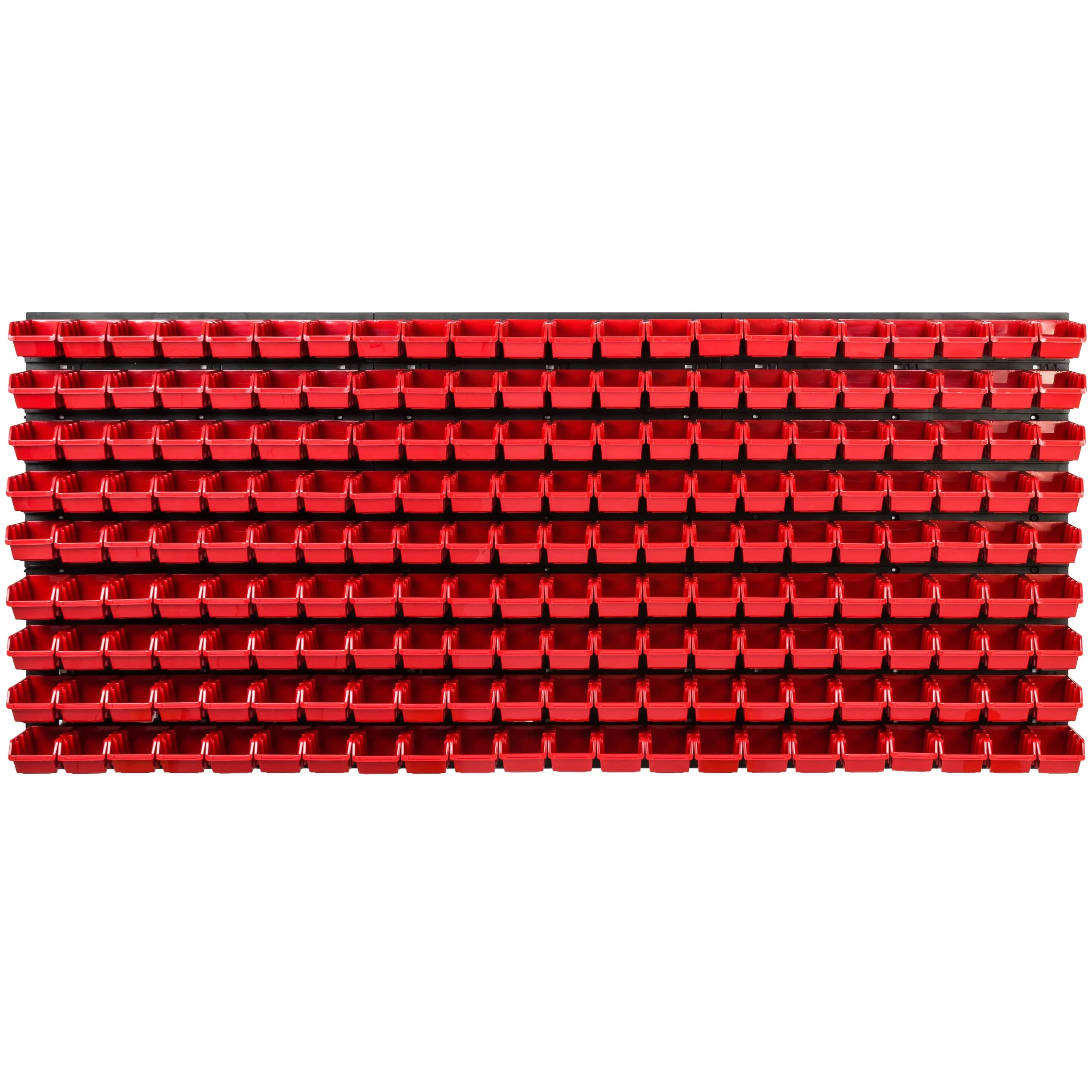 System magazynowy regał warsztatowy | 172 x 78 cm | 198 szt. pudełko | regał ścienny z pojemnikami do układania - płyty ścienne ekstra mocny regał na przedmioty ściana magazynowa regał magazynowy regał garażowy