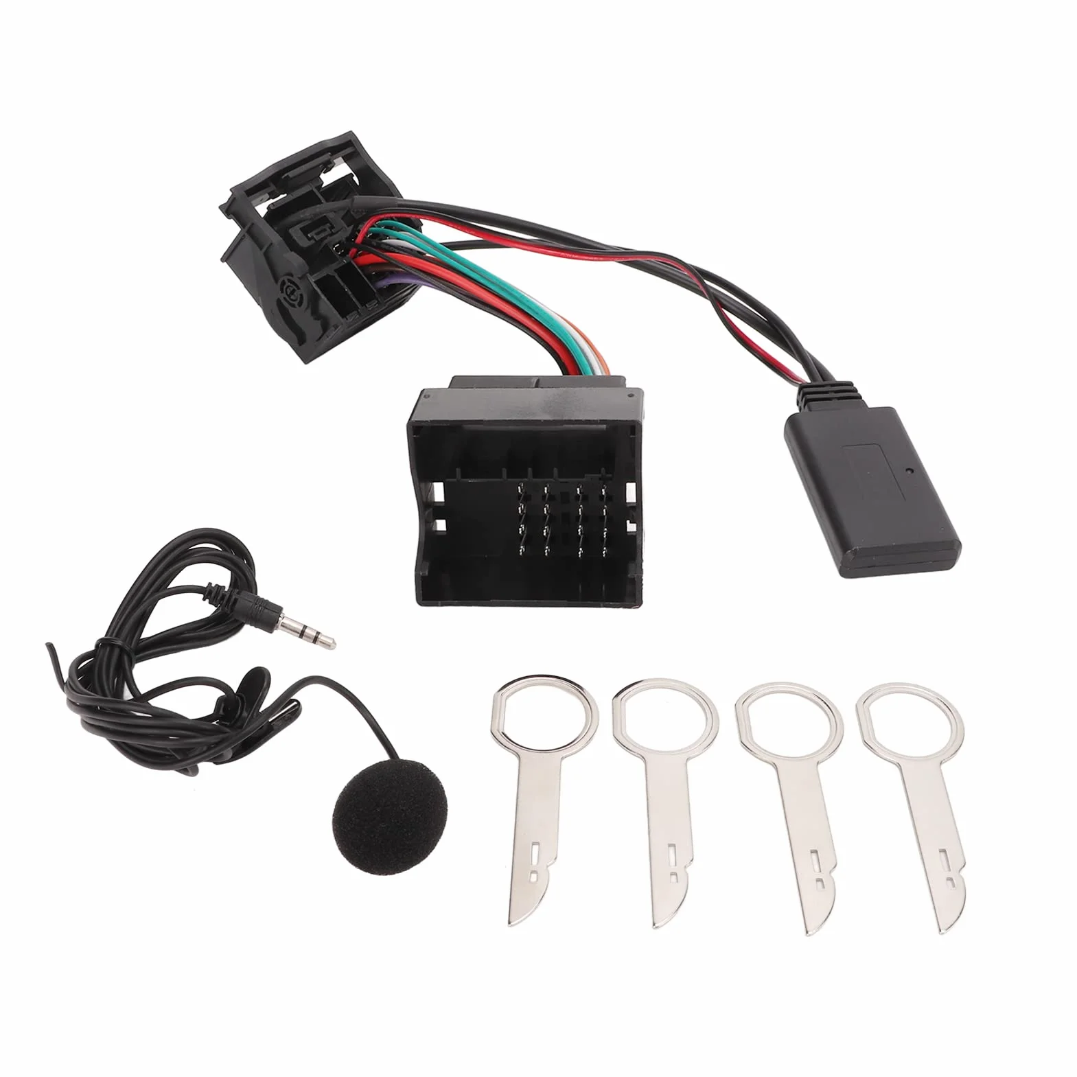 Samochodowy Adapter Audio Bluetooth 5.0 Aux Kabel z Mikrofonem do Focus Mondeo Fusion 6000CD